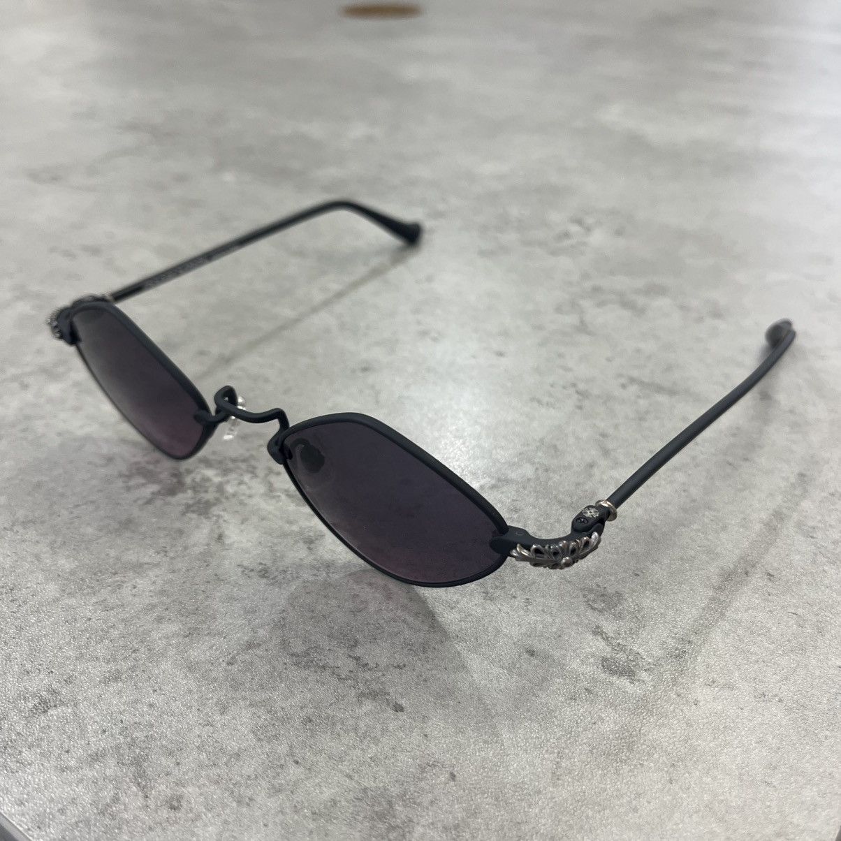 Chrome Hearts DIAMOND DOG Black Sunglasses
