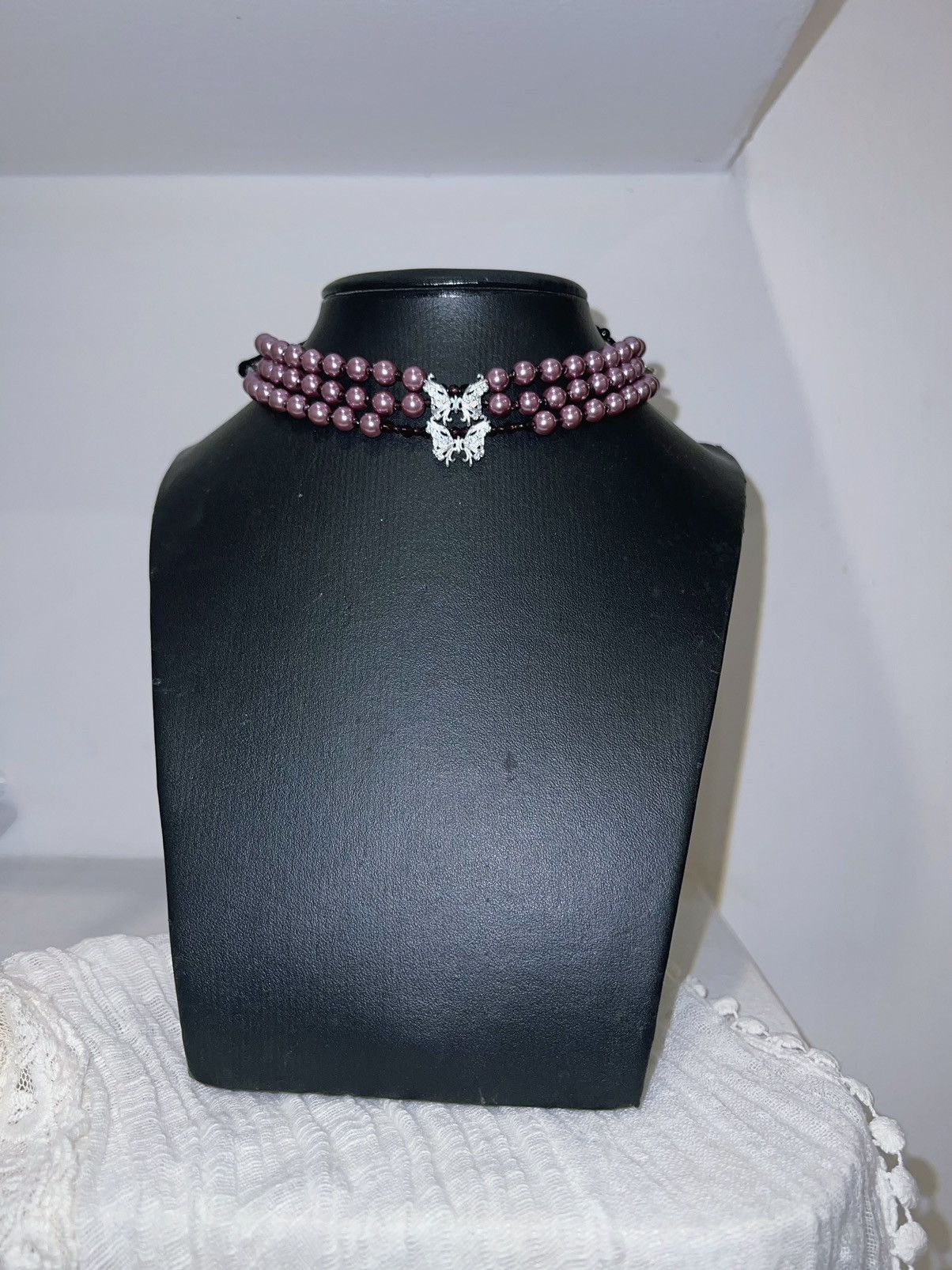 Japanese Brand Purple butterfly imitation pearl set 🔮🦋 Size ONE SIZE - 2 Thumbnail