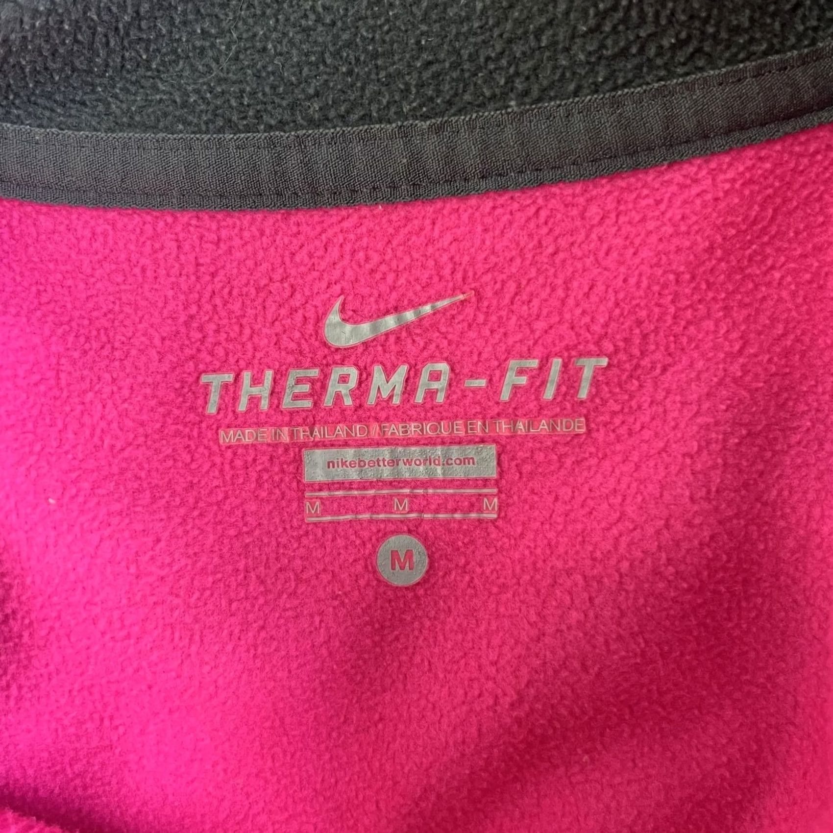 Nike Nike Therma-Fit Hoodie Womens M Pink Gray Full Zip Just Do It Size M / US 6-8 / IT 42-44 - 7 Thumbnail