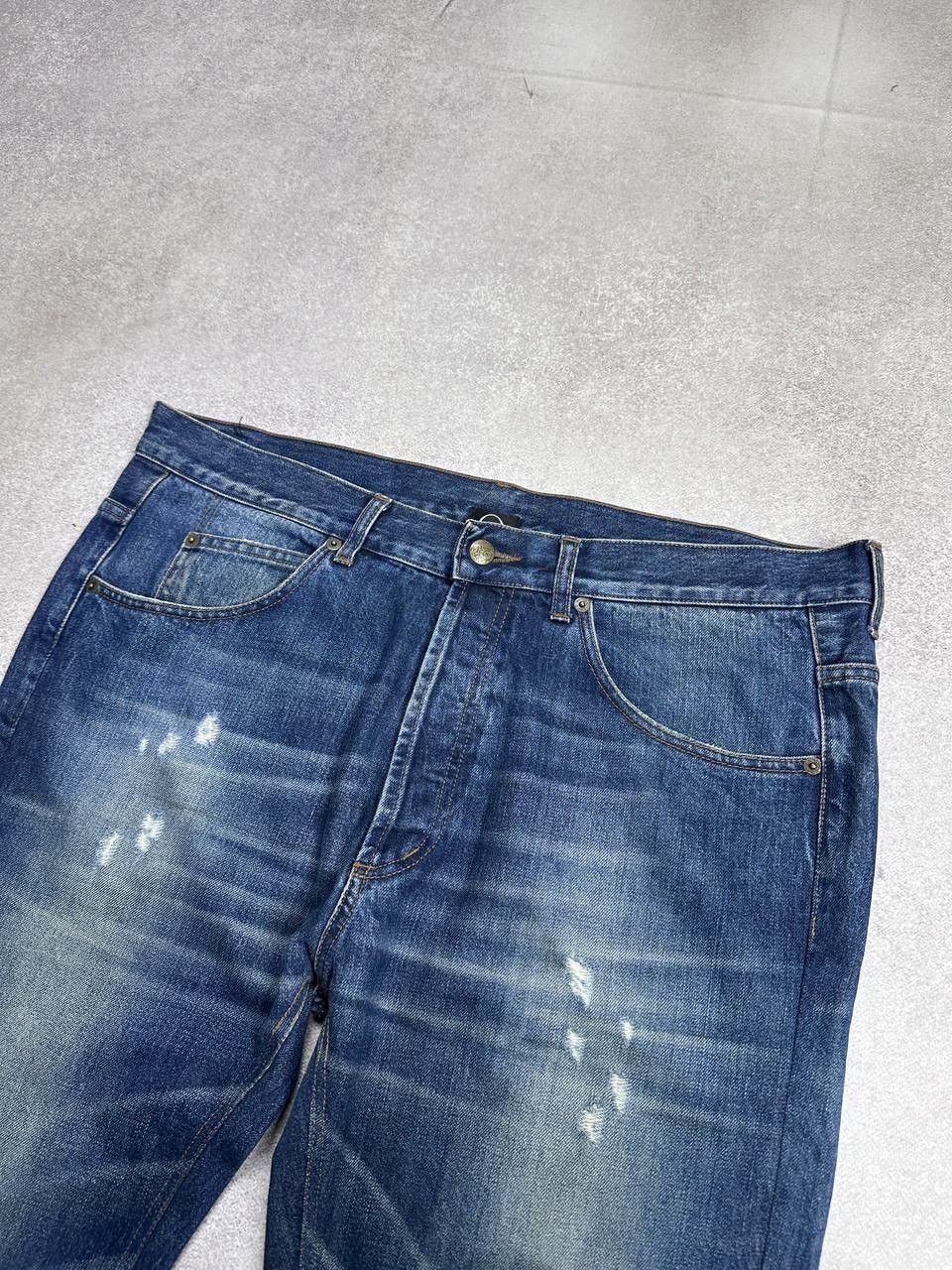 Alexander McQueen Vintage Alexander McQueen Distressed Flared Jeans 36 Size US 36 / EU 52 - 3 Thumbnail