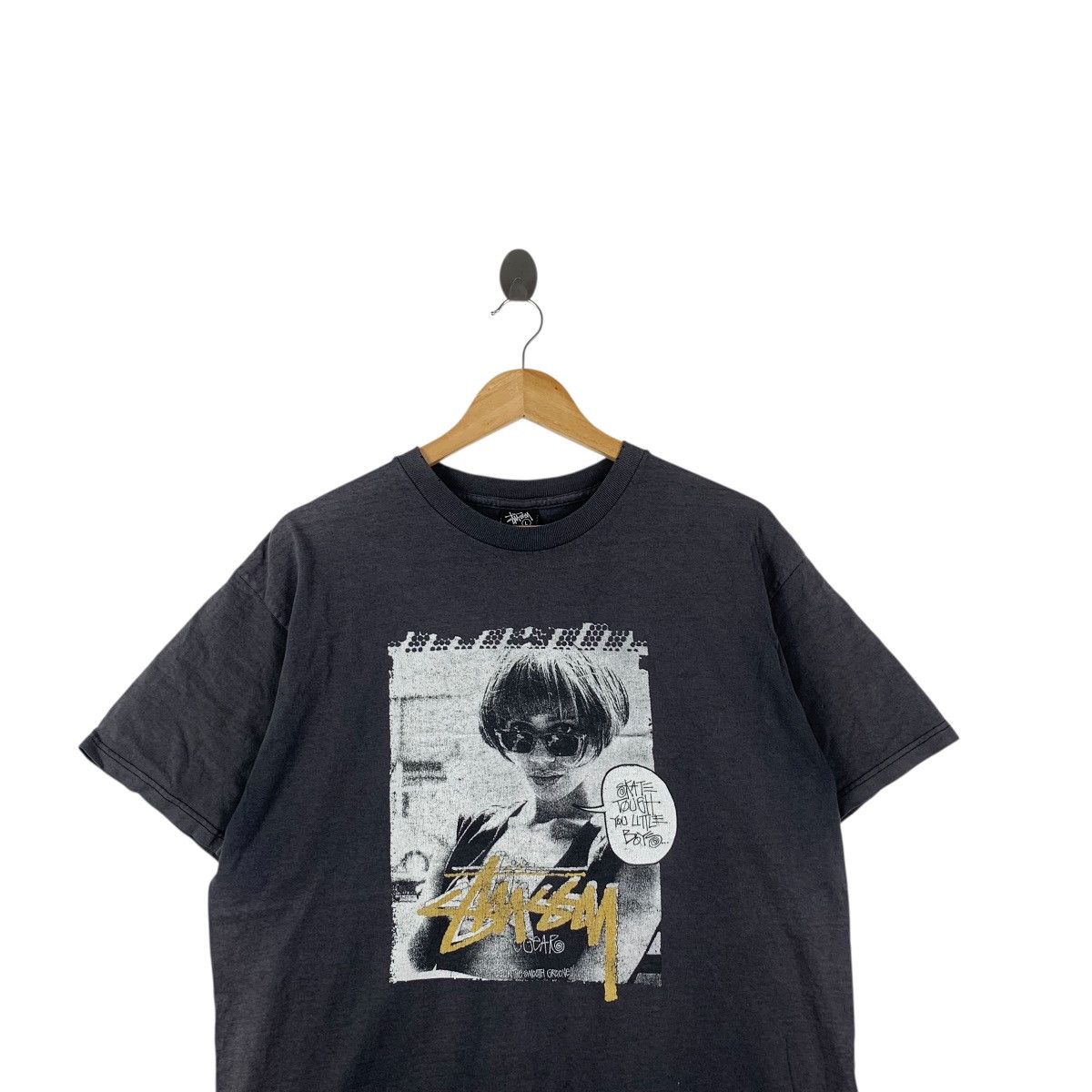 Stussy Vintage STUSSY LAURA NAOMI Skate Tough Fotofolio Tee Shirt Size US L / EU 52-54 / 3 - 2 Thumbnail