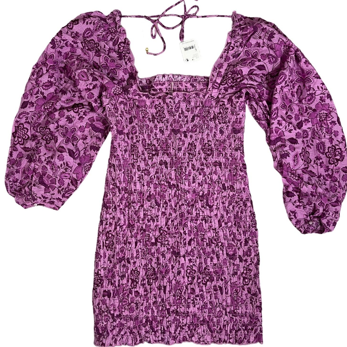 Free People Free People Smock It To Me Dress Azalea Combo Floral Large Size L / US 10 / IT 46 - 3 Thumbnail