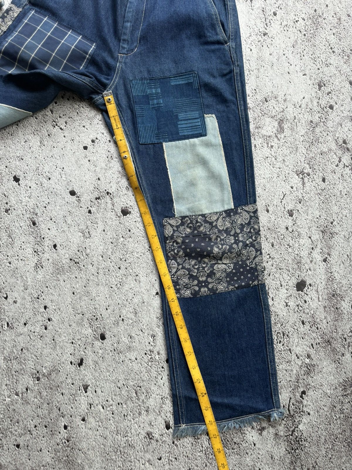 Hysteric Glamour 2000's Denim Patchwork Kapital style Size US 31 - 11 Thumbnail