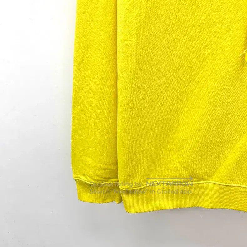 Loewe Loewe Yellow logo leather brand embossed cotton hooded dra Size L / US 10 / IT 46 - 4 Thumbnail