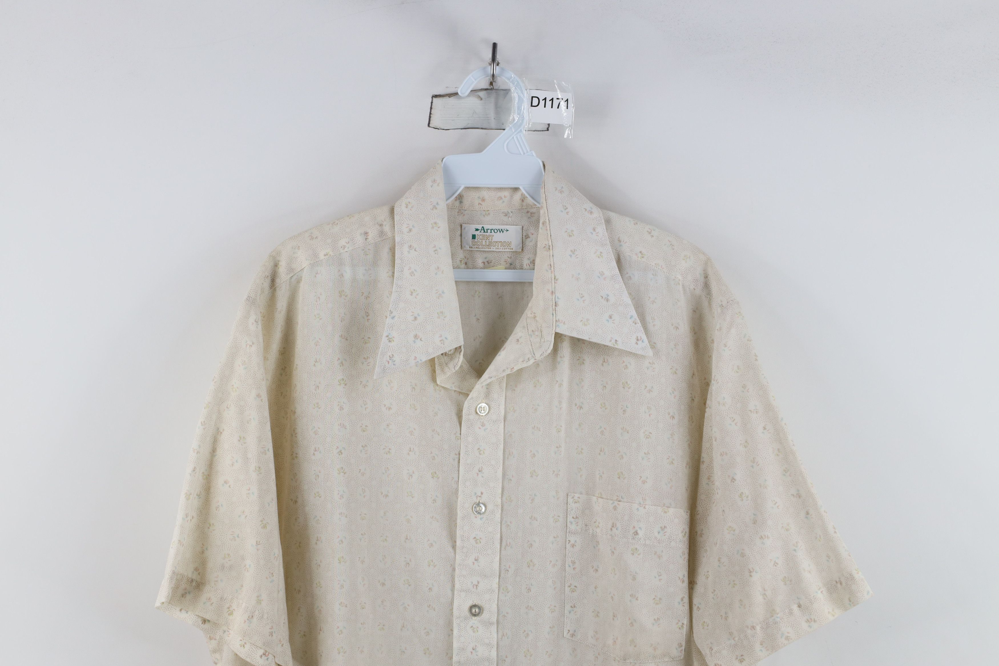 Vintage Vintage 70s Streetwear Short Sleeve Collared Button Shirt Size US M / EU 48-50 / 2 - 2 Thumbnail