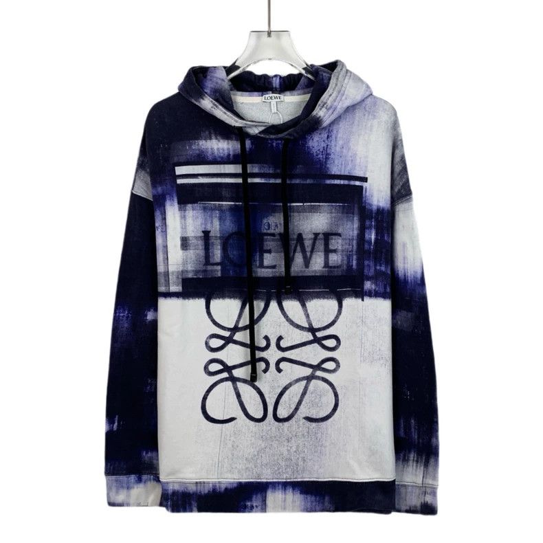 Loewe Loewe Patchwork logo letter print cotton hooded terry slee Size S / US 4 / IT 40 - 1 Thumbnail