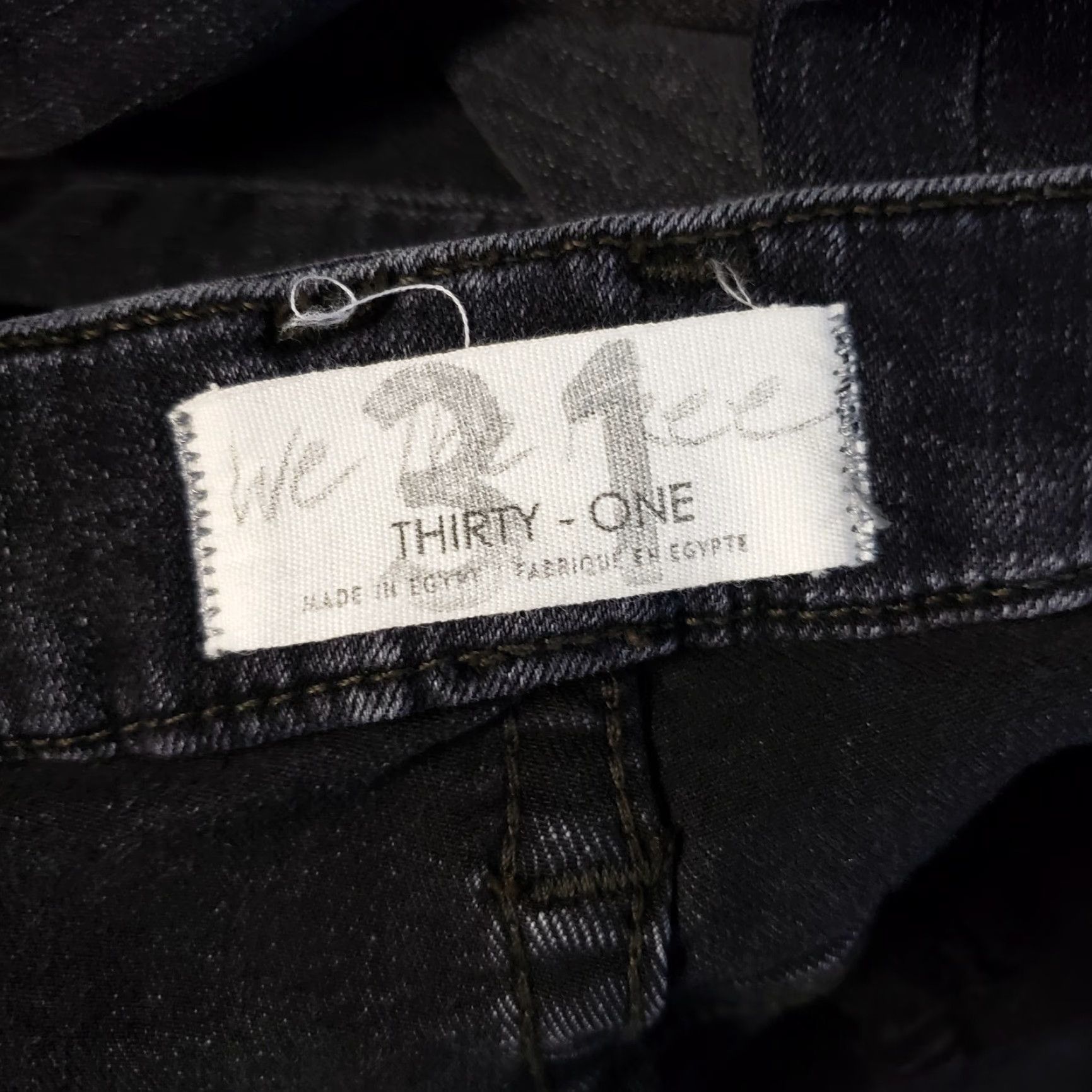 Free People Free People We The Free Montana Skinny Jeans Womens Black 31 Inseam 26.5" High Rise Distressed: No Size 24" / US 00 / IT 34 - 6 Thumbnail