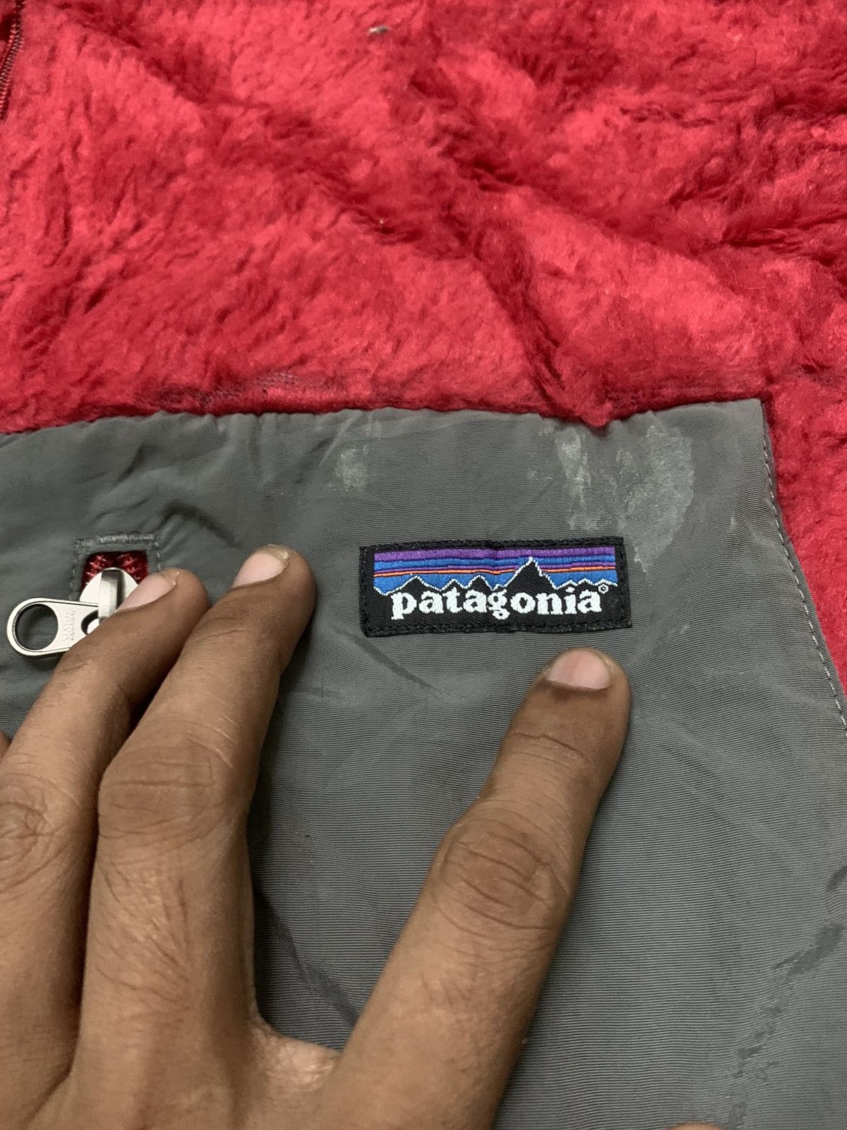 Patagonia × Vintage 90s PATAGONIA FLEECE JACKET RED COLOUR 🔥🔥 Size US L / EU 52-54 / 3 - 6 Thumbnail