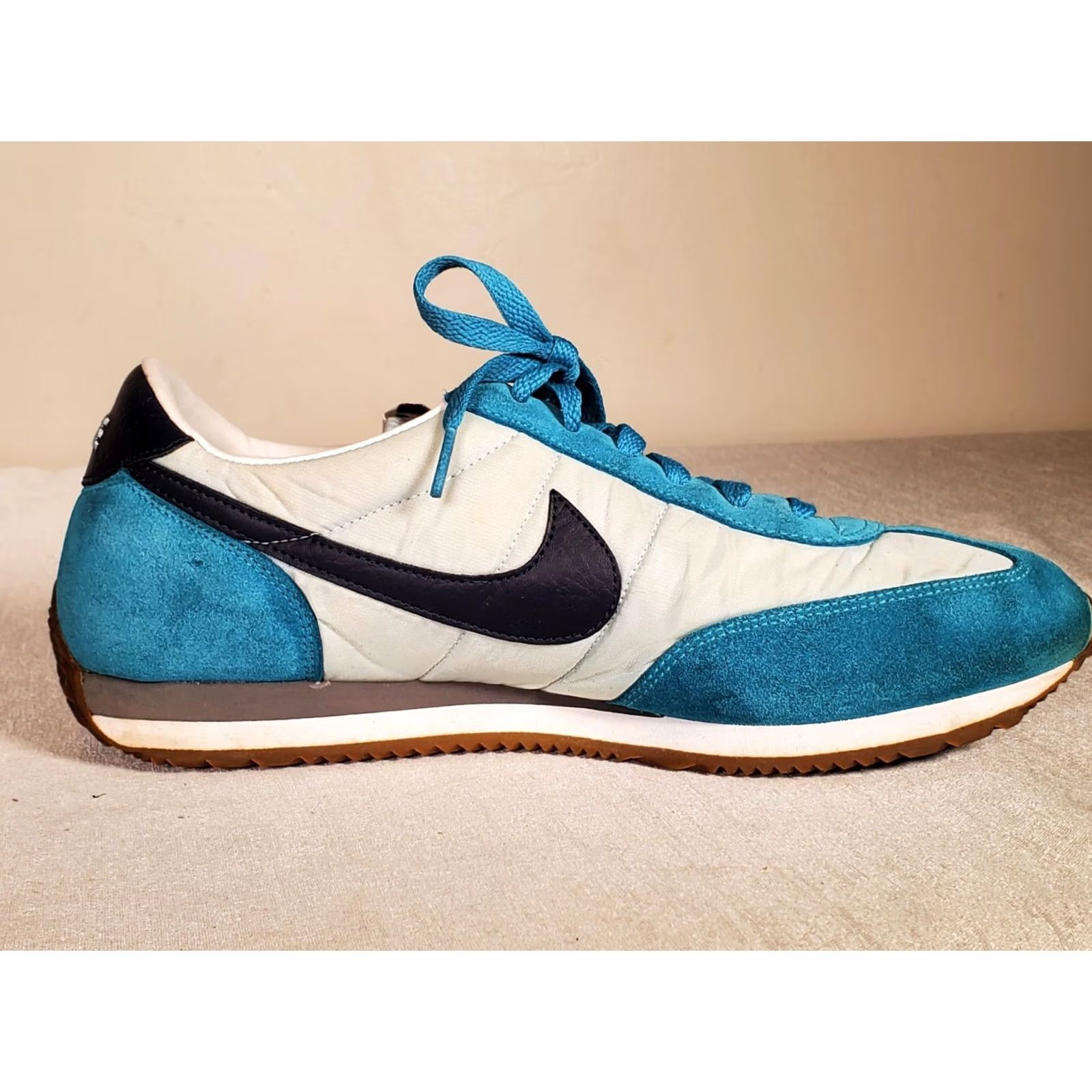 Nike VINTAGE Nike Oceania Trainer Sneaker 307165-401 Teal Navy Light Blue Womens 11 sneakers Size US 11 / IT 41 - 5 Thumbnail