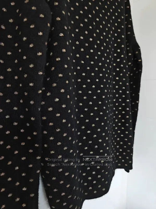 Dior Dior Black Wool Polka Dot Long Sleeve Sweater . Size XXS / US 00 / IT 34 - 8 Thumbnail