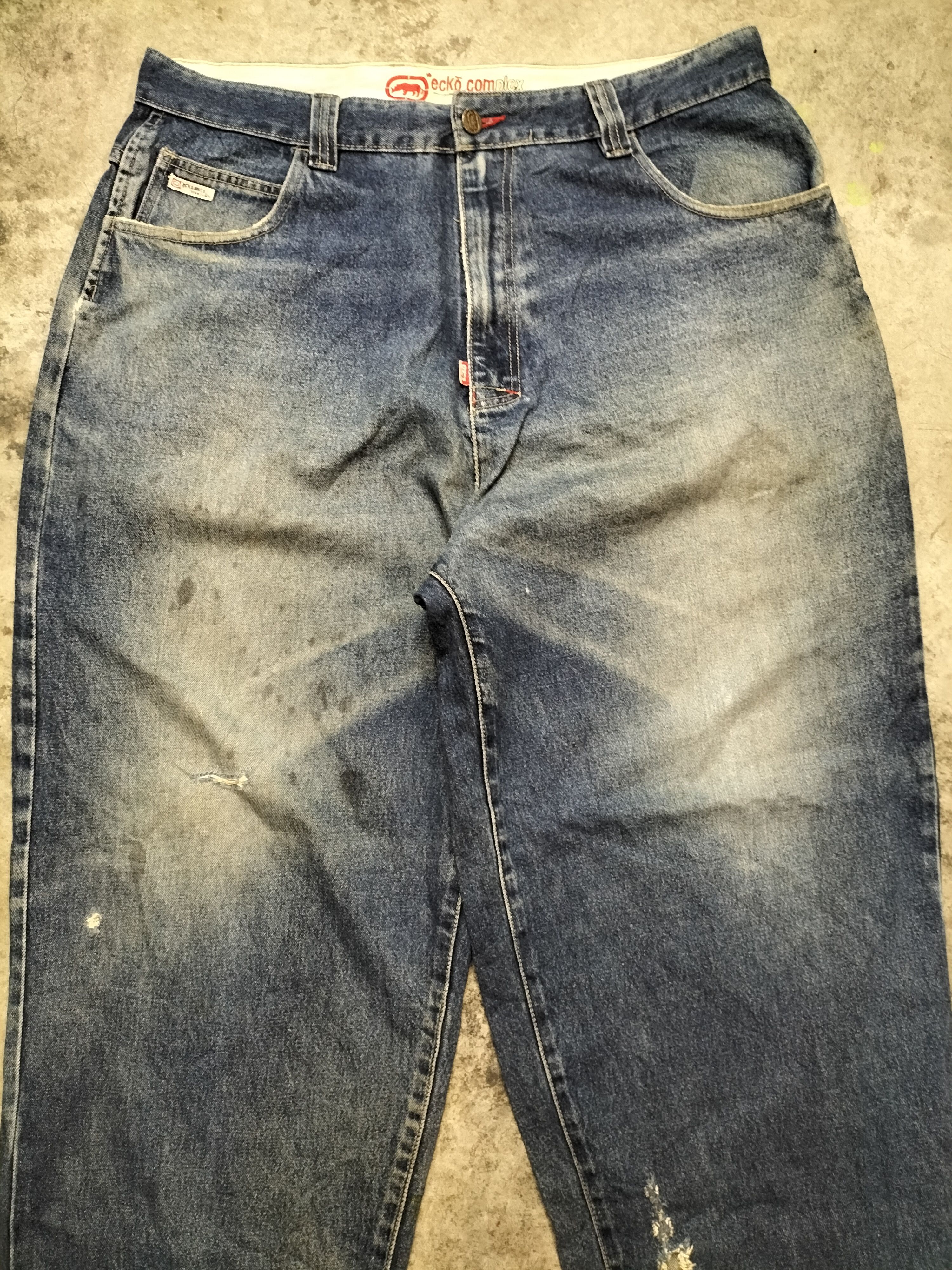 Ecko Unltd. Ecko SZ 40 Denim Ripped Jeans Size US 38 / EU 54 - 5 Thumbnail
