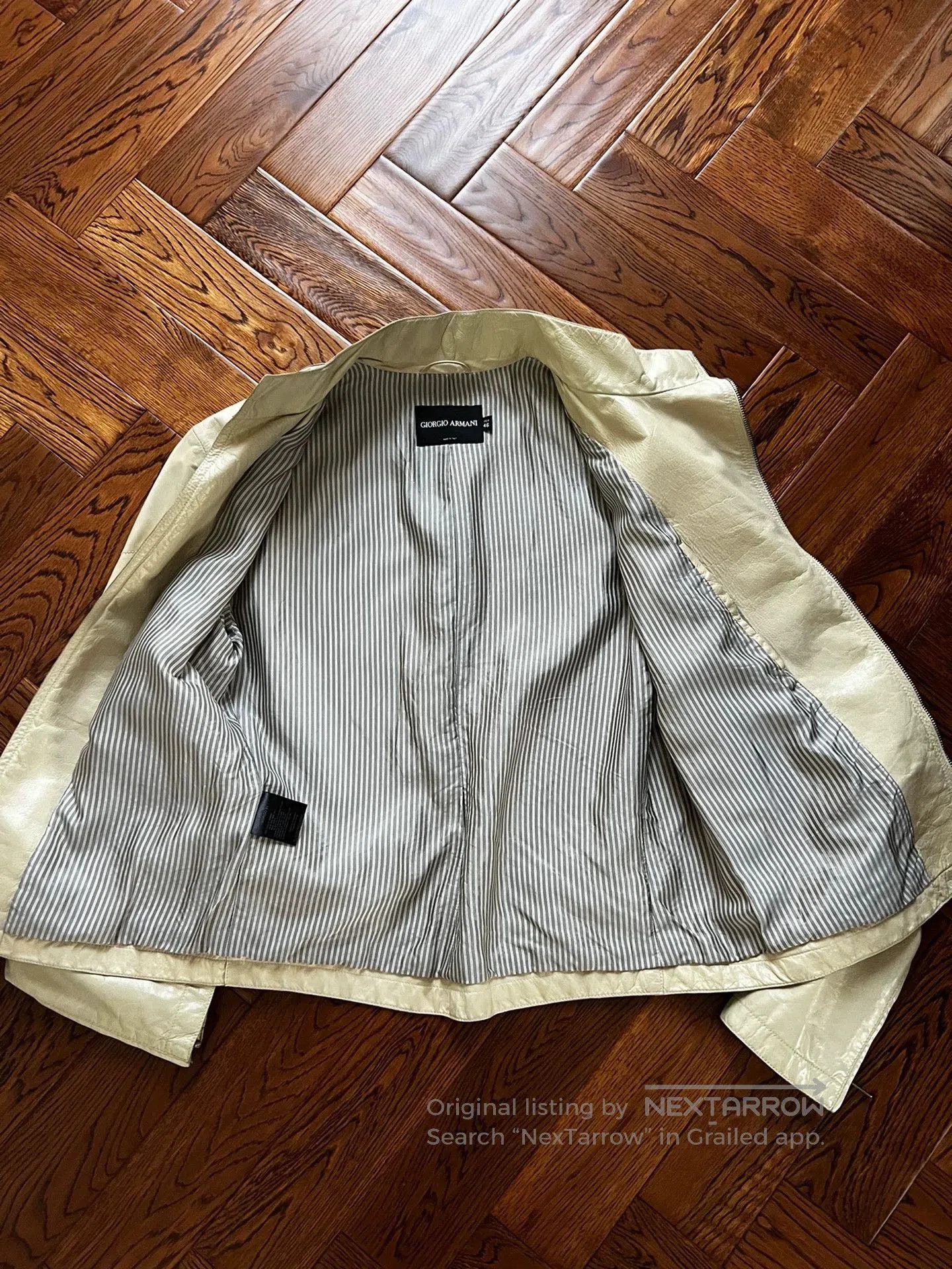 Giorgio Armani Giorgio Armani Men's Leather Jacket. Size US S / EU 44-46 / 1 - 4 Thumbnail