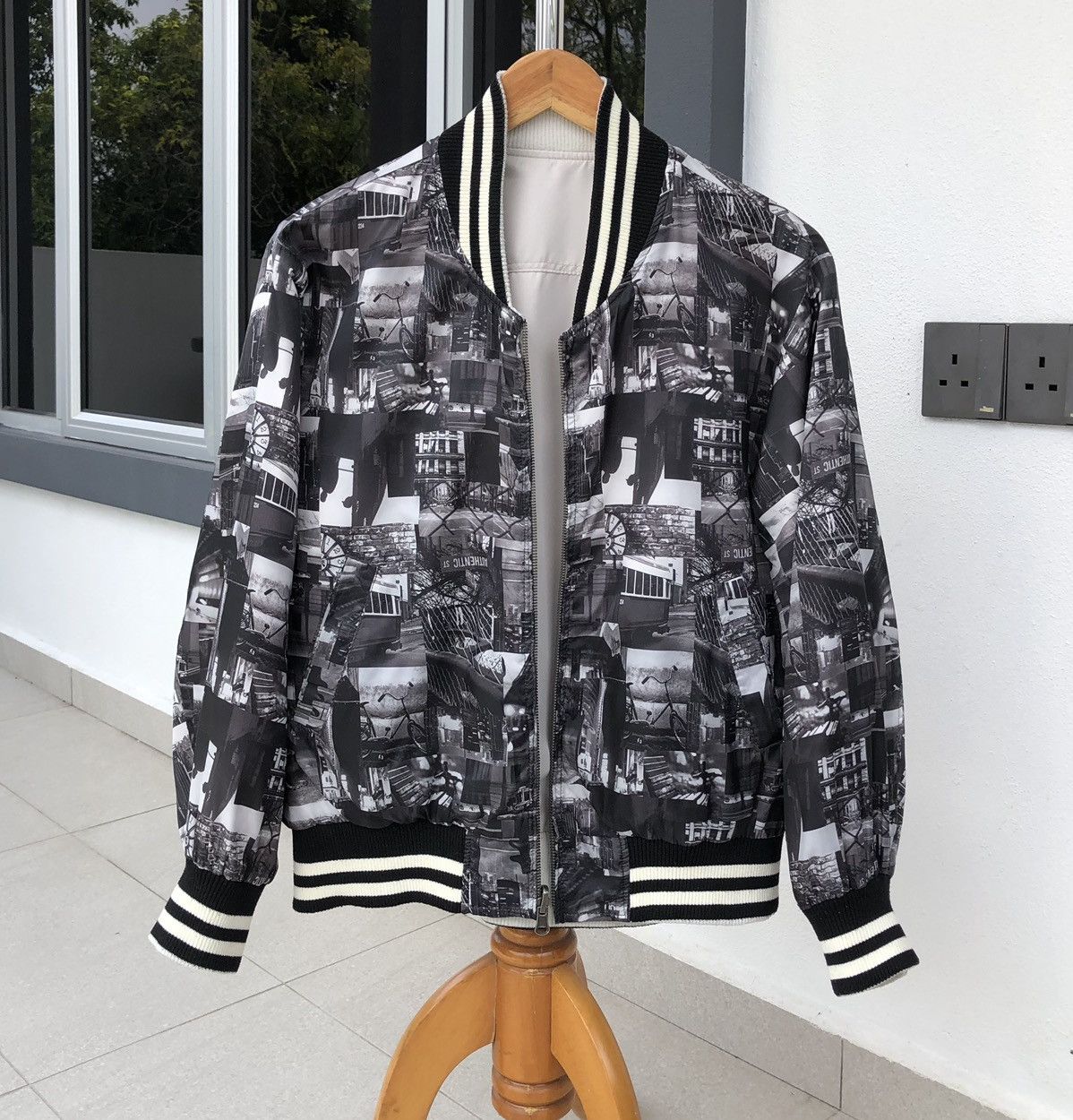 Japanese Brand Japanese Women’s Reversible Jumper Blouson Bomber Jacket Size M / US 6-8 / IT 42-44 - 10 Thumbnail