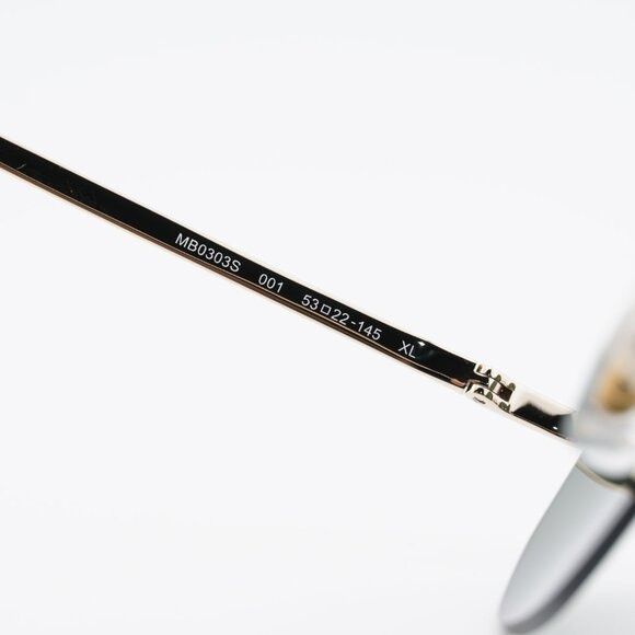Montblanc Montblanc MB0303S 001 Sunglasses Gold Square Frame, Grey Size ONE SIZE - 6 Thumbnail