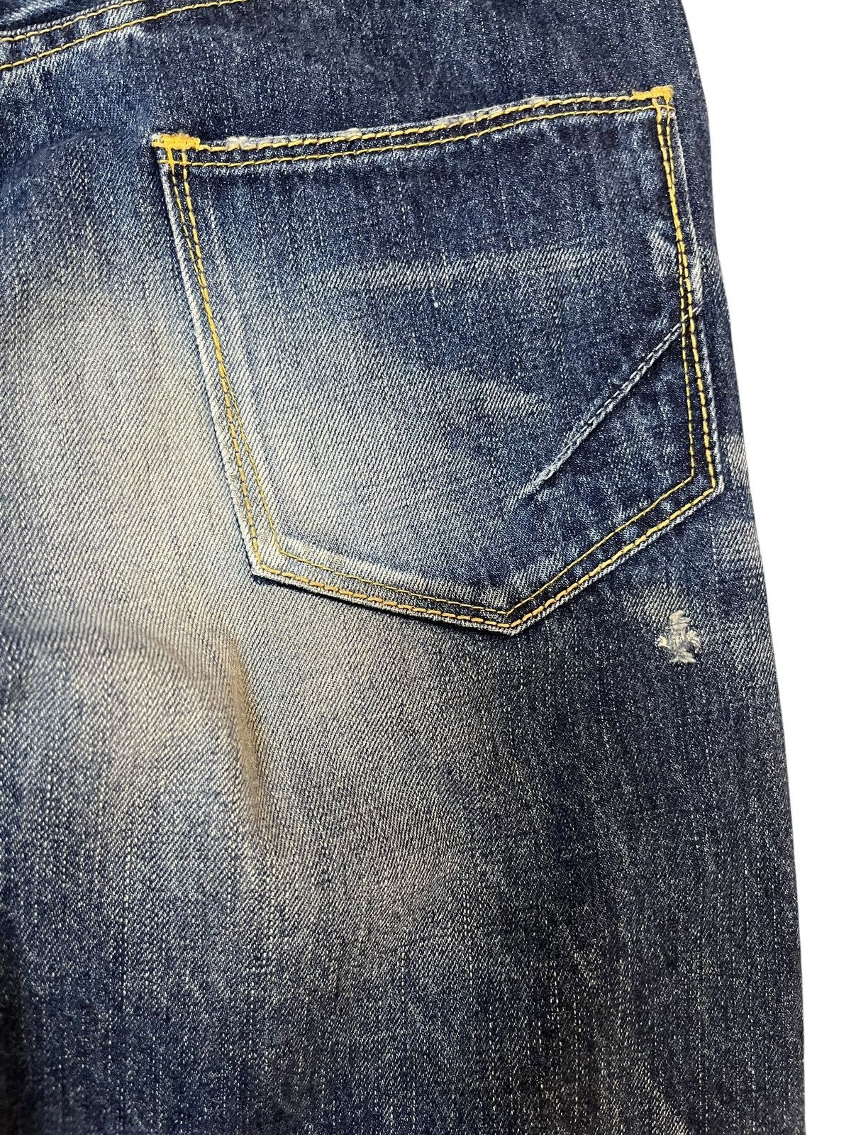 GOSTAR DE FUGA Vintage Go Star De Fuga Whiskers Curve Leg Denim Size US 31 - 8 Thumbnail
