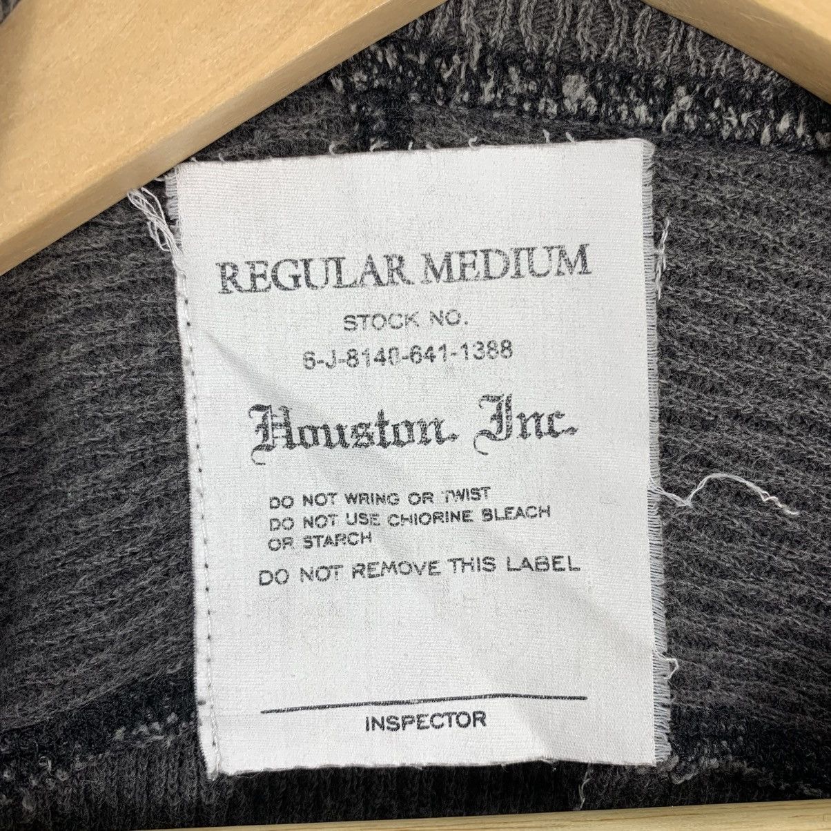 Japanese Brand HOUSTON INC Plain Japanese Brand Waffle Long Sleeve Tshirt Size US M / EU 48-50 / 2 - 4 Thumbnail