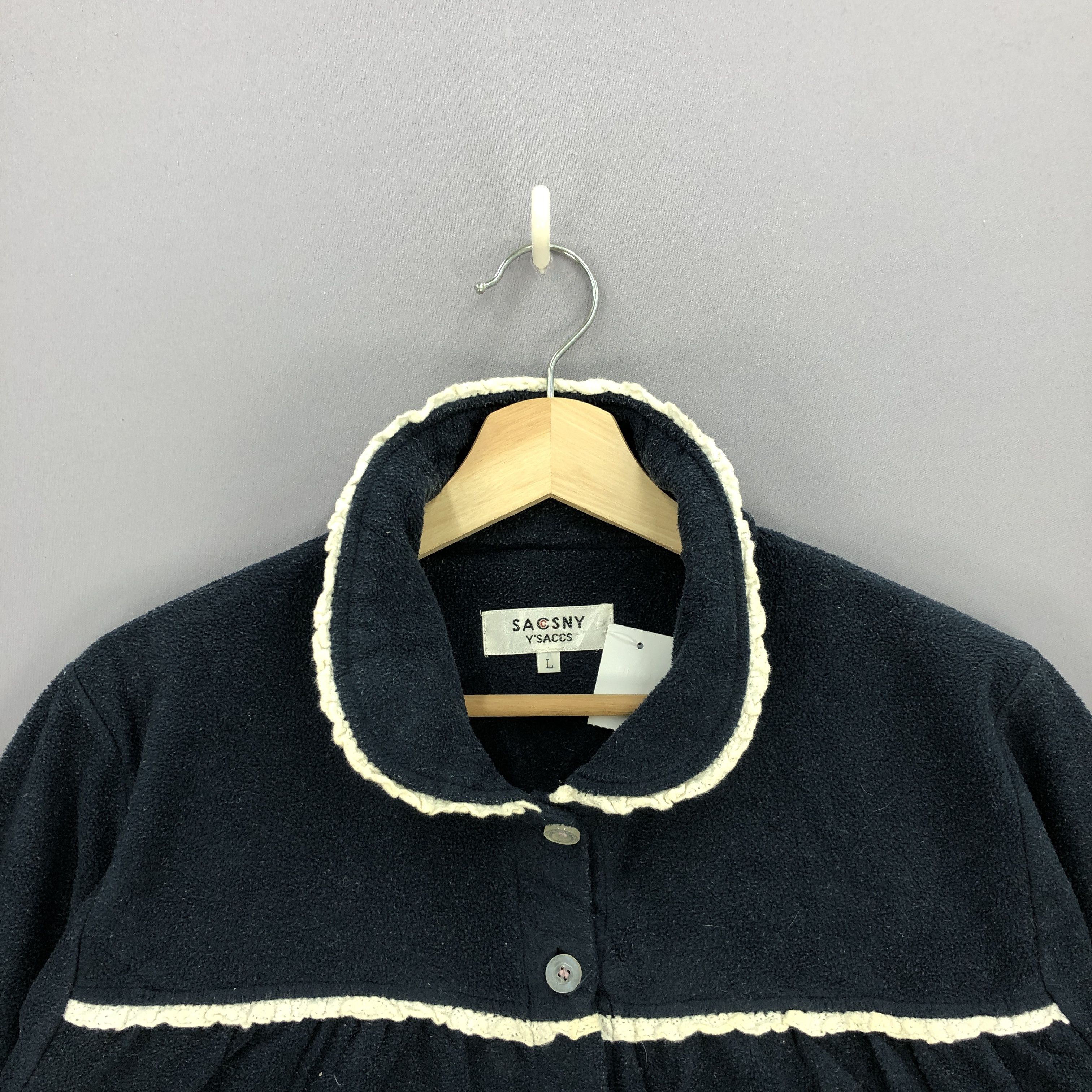 Japanese Brand × Vintage × Yohji Yamamoto Vintage Yohji Yamamoto Sweatshirt Japanese Sacsny Sweater Size L / US 10 / IT 46 - 4 Thumbnail