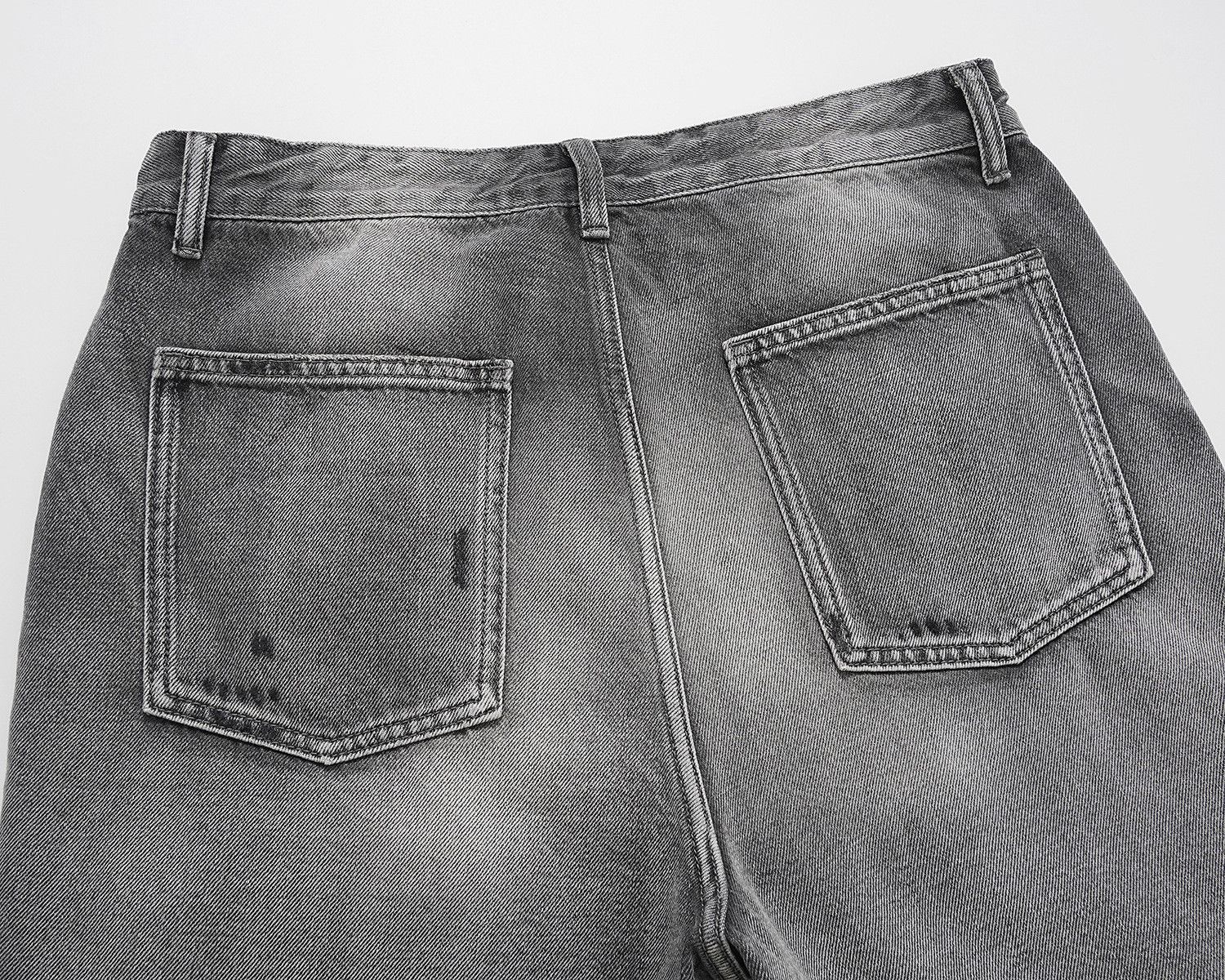 Japanese Brand Washed workwear vintage whisker ripped denim shorts Size US 32 / EU 48 - 5 Thumbnail