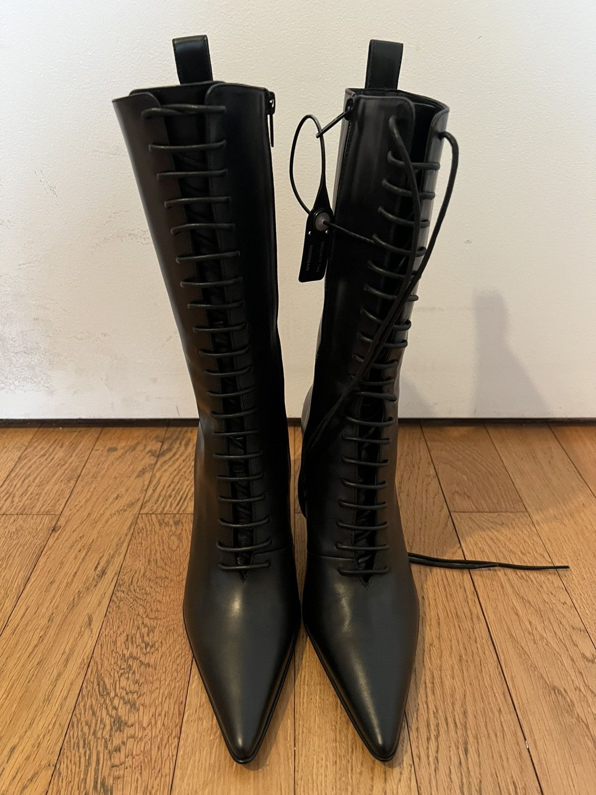 Ann demeulemeester ジレ Ann Demeulemeester Casey Lace-Up Boots