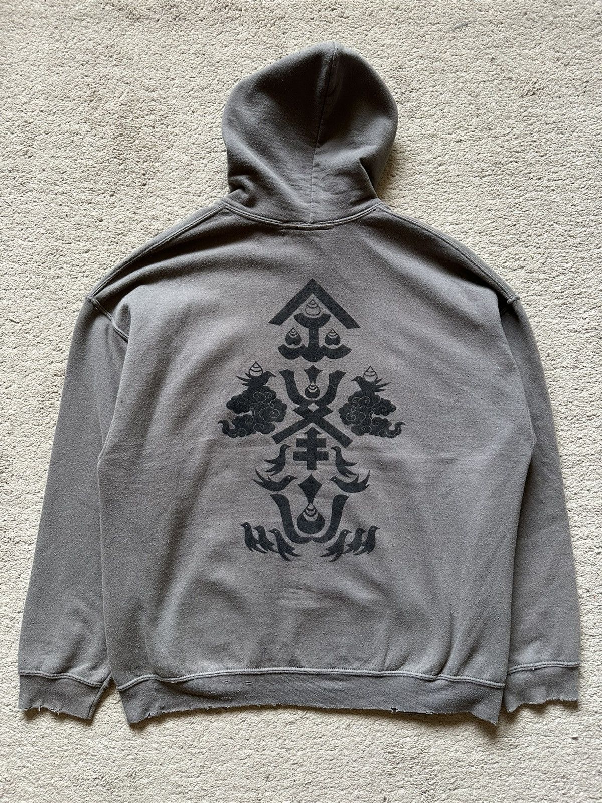 AW2019 Sasquatch fabrix Distressed Hoodie
