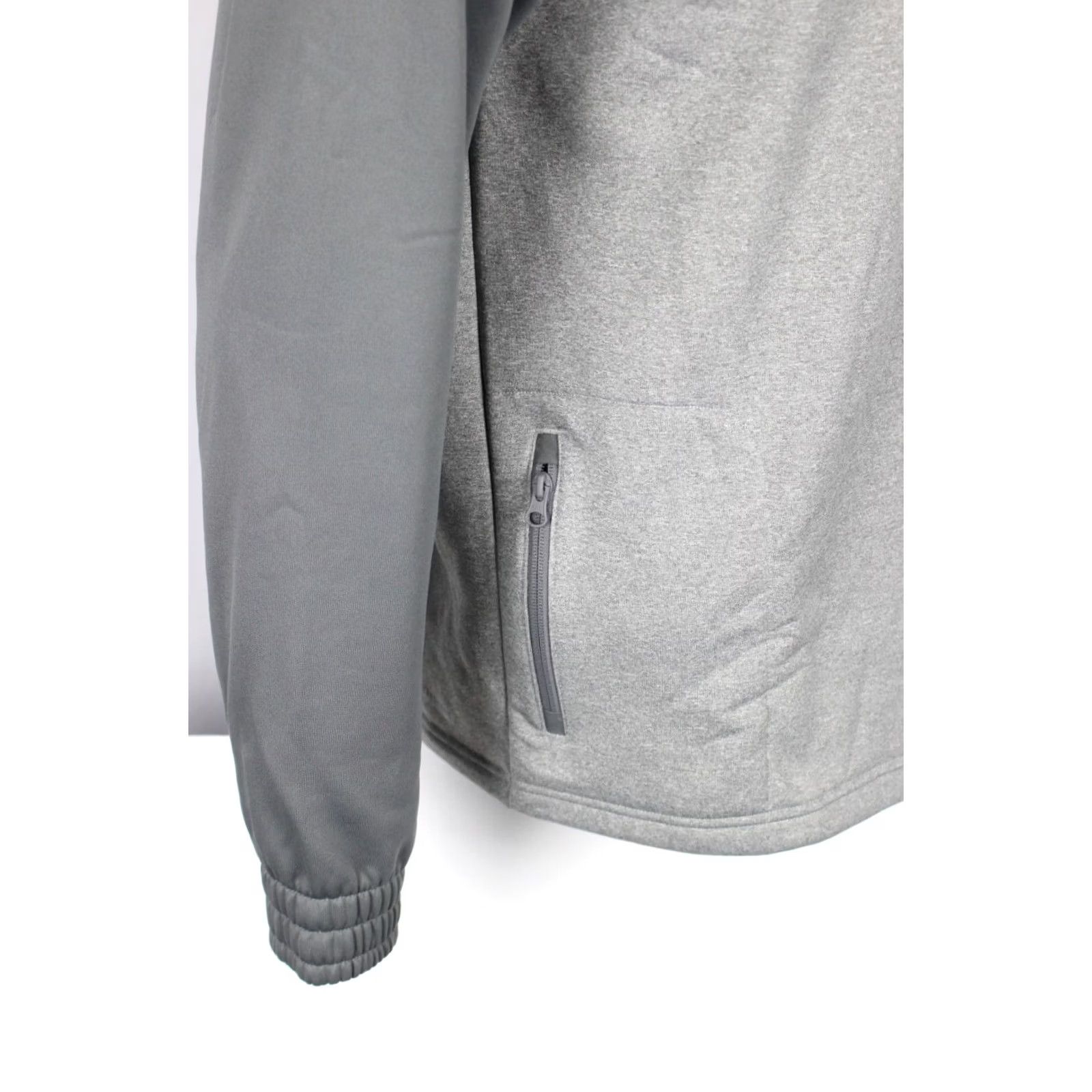 Adidas Adidas Men's Team Crew Fleece Sweatshirt Pockets L Large Grey H13077 Size US L / EU 52-54 / 3 - 3 Thumbnail