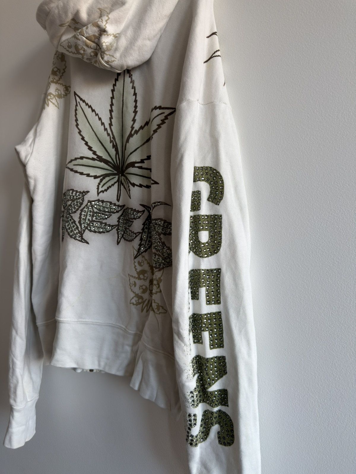 The Great China Wall *RARE* 90s VINTAGE THE GREAT CHINA WALL WEED HOODIE GREENS Size US L / EU 52-54 / 3 - 5 Thumbnail