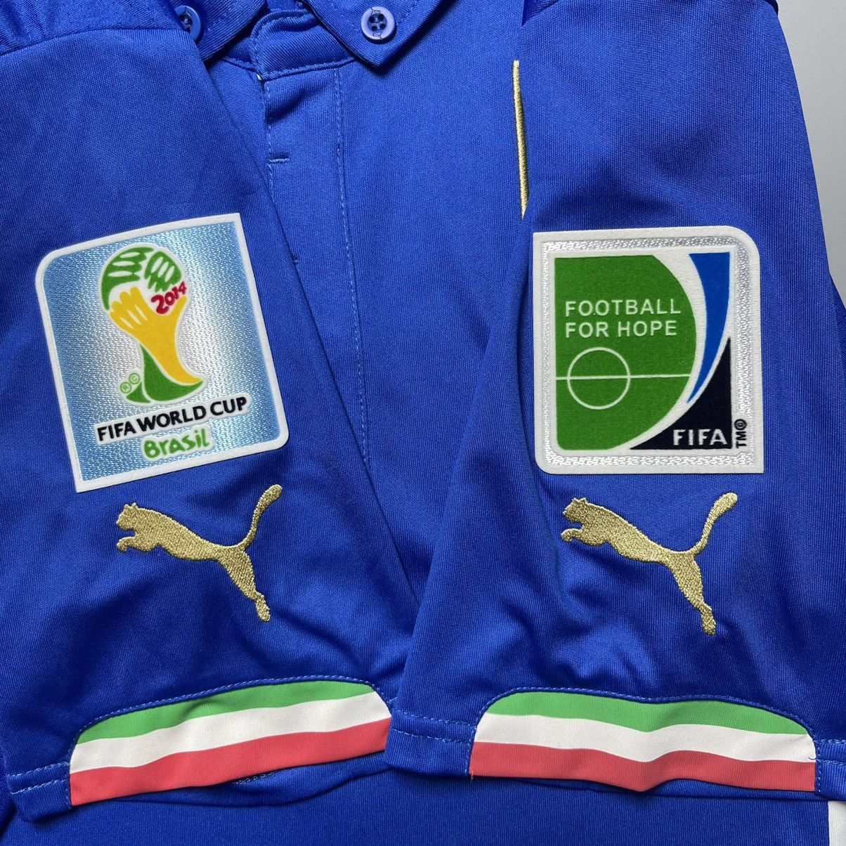 Puma ITALY PUMA 2014 WORLD CUP SOCCER HOME JERSEY #10 CASSANO Size US M / EU 48-50 / 2 - 7 Thumbnail