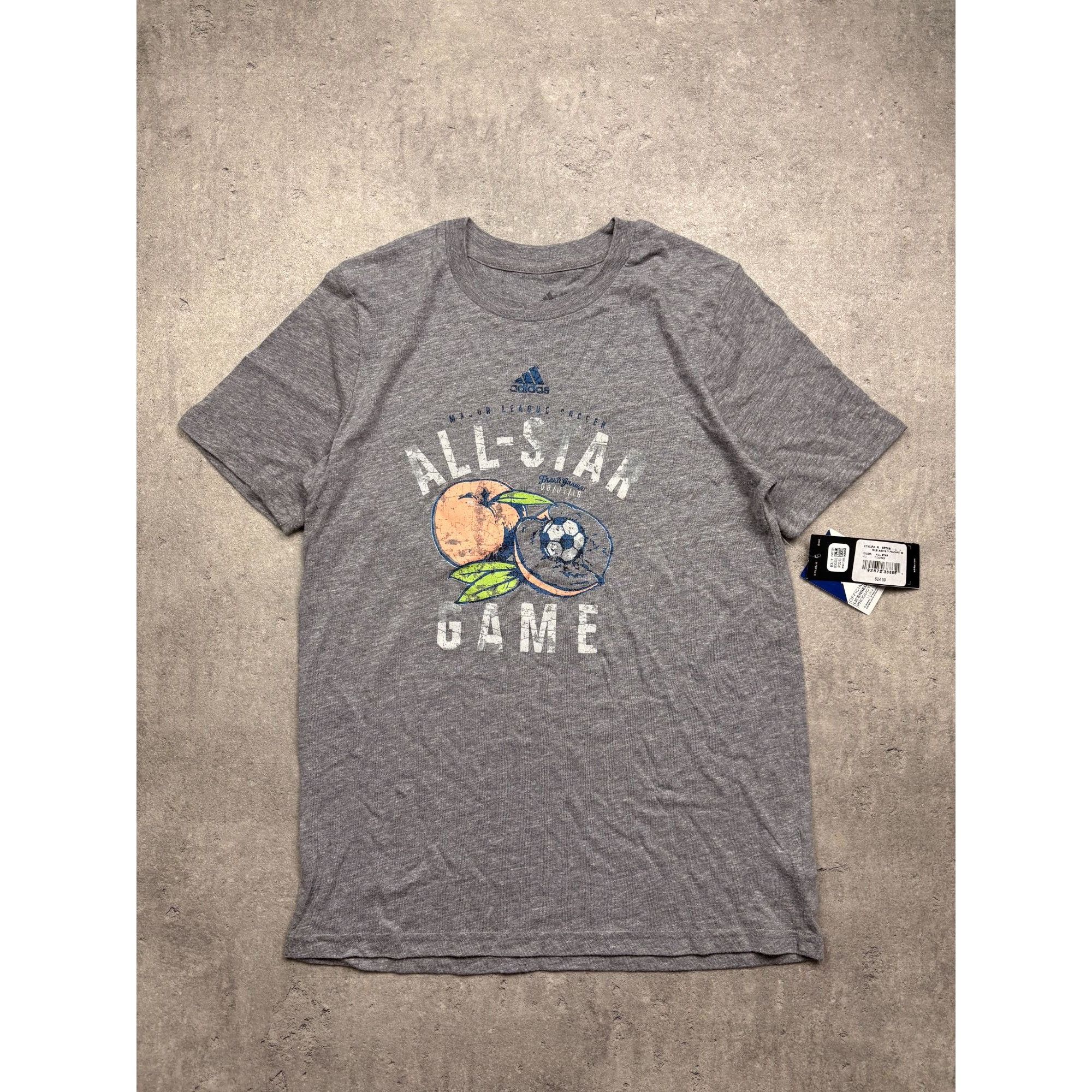 Adidas Adidas MLS All-Star Game Heather Gray Youth T-Shirt Size S S Size US S / EU 44-46 / 1 - 1 Thumbnail
