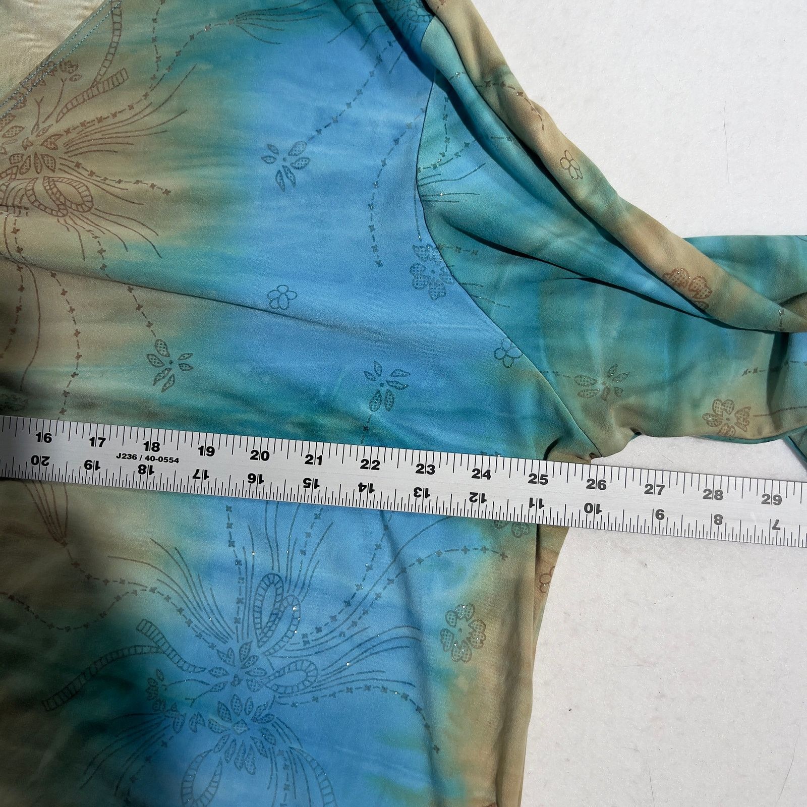 Other Only Nine Woman Top Metallic Thread Sparkle Floral Tye Dye Size L / US 10 / IT 46 - 7 Thumbnail