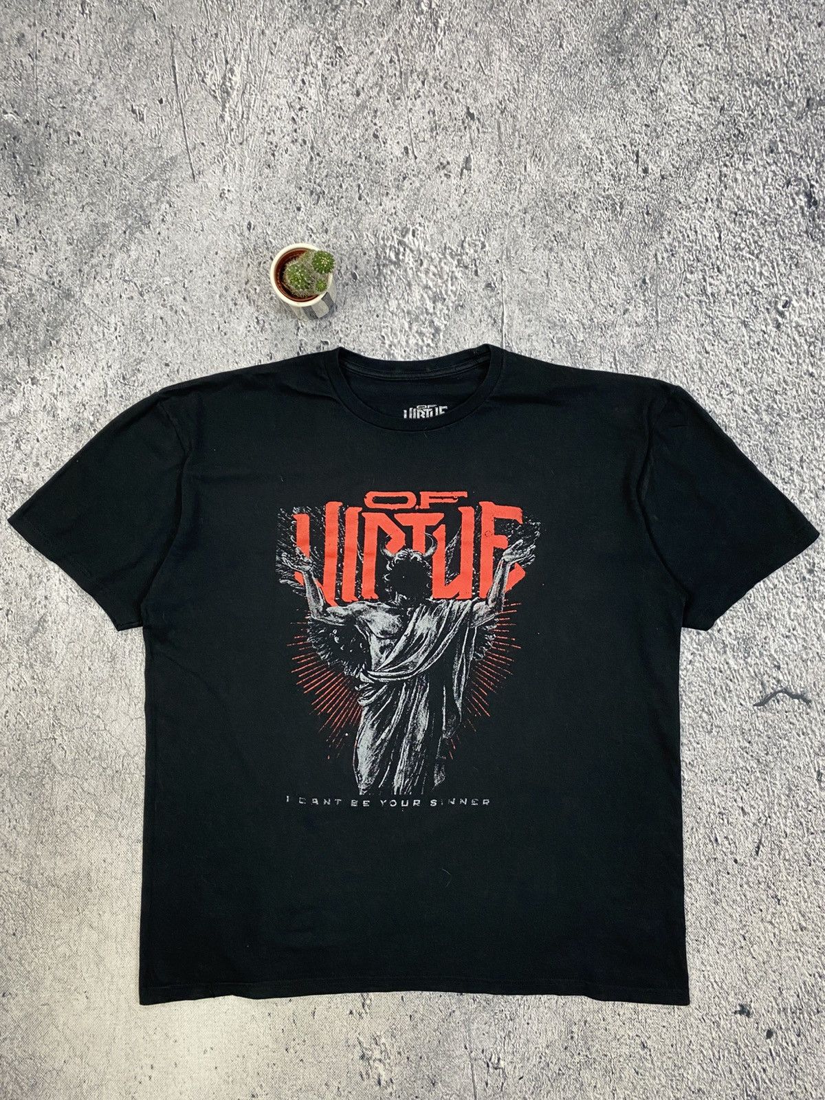 Vintage Tee Vintage Of Virtue USA Streetwear boxy rock Size US XL / EU 56 / 4 - 1 Thumbnail