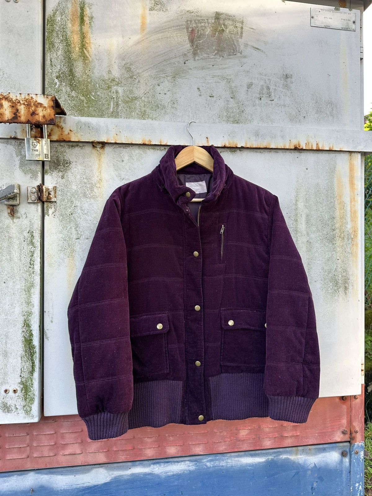 Vintage 👹Ohceanbell Corduroy Puffer Bomber Jacket Size US S / EU 44-46 / 1 - 3 Thumbnail