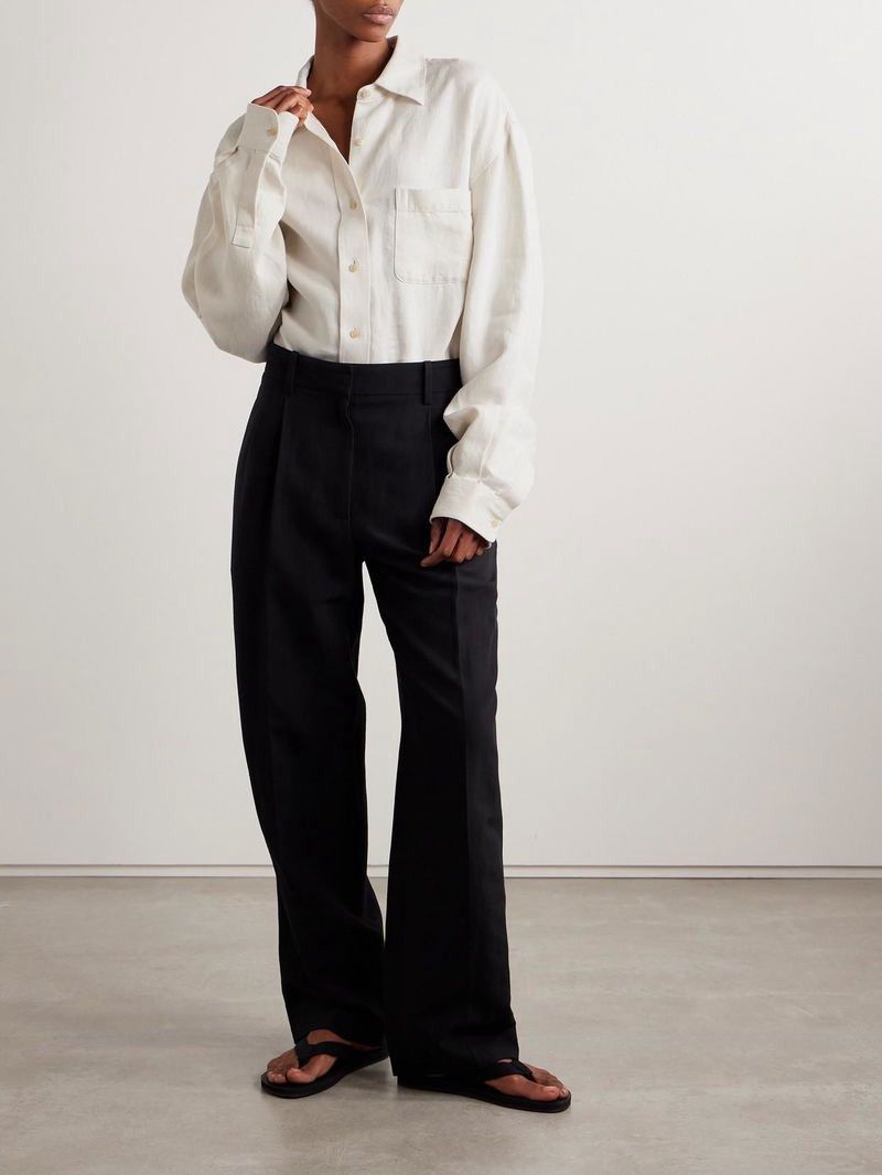 The Row The Row nesson linen- twill shirt Size M / US 6-8 / IT 42-44 - 2 Thumbnail