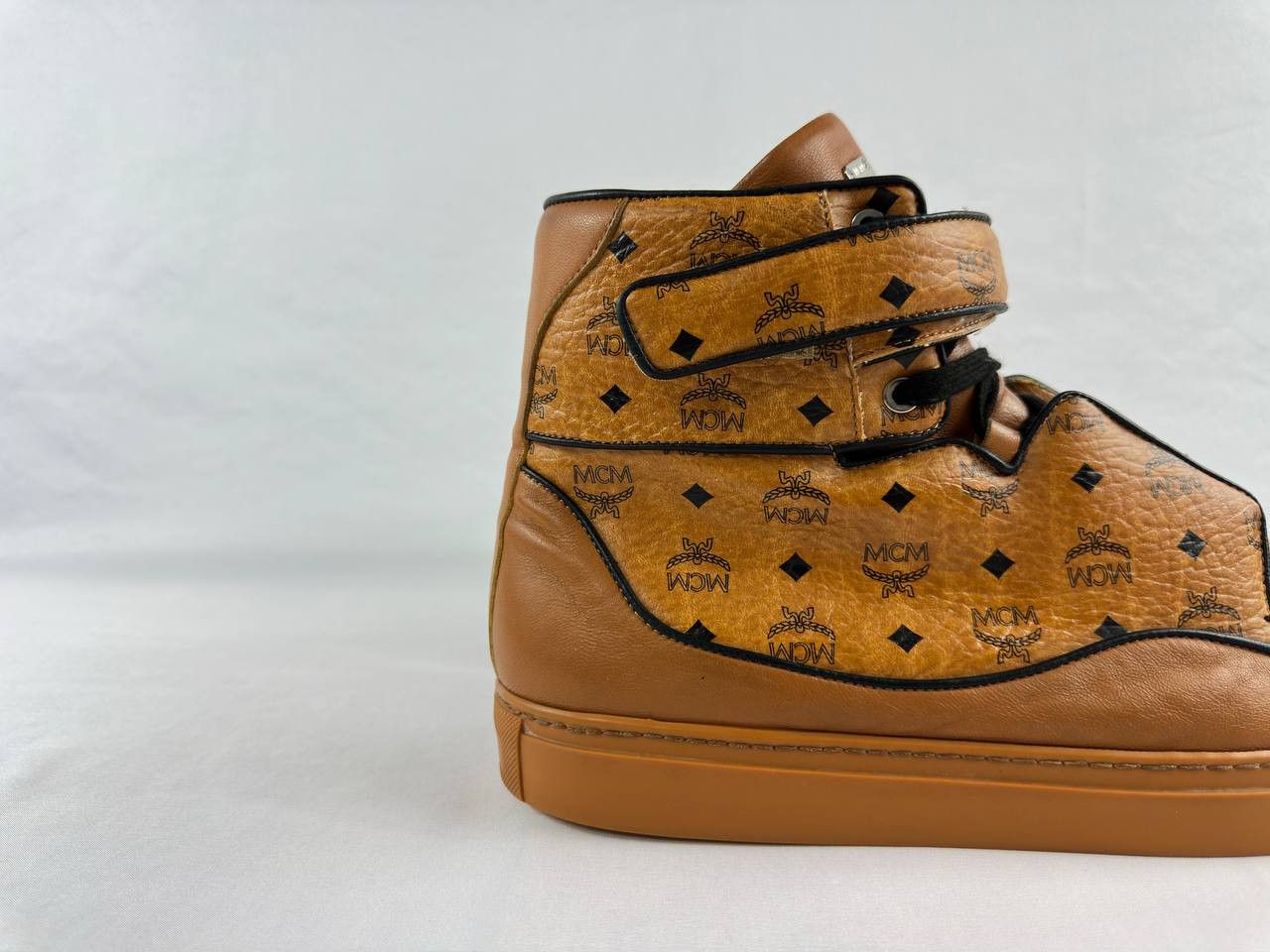 MCM MCM Visetos High Top Leather Sneakers Size US 13 / EU 46 - 2 Thumbnail
