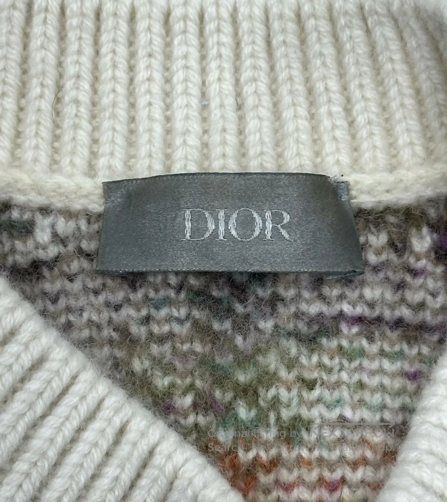 Dior Dior Yellow Colorful Full Print Logo Knit Sweater| Size S / US 4 / IT 40 - 3 Thumbnail