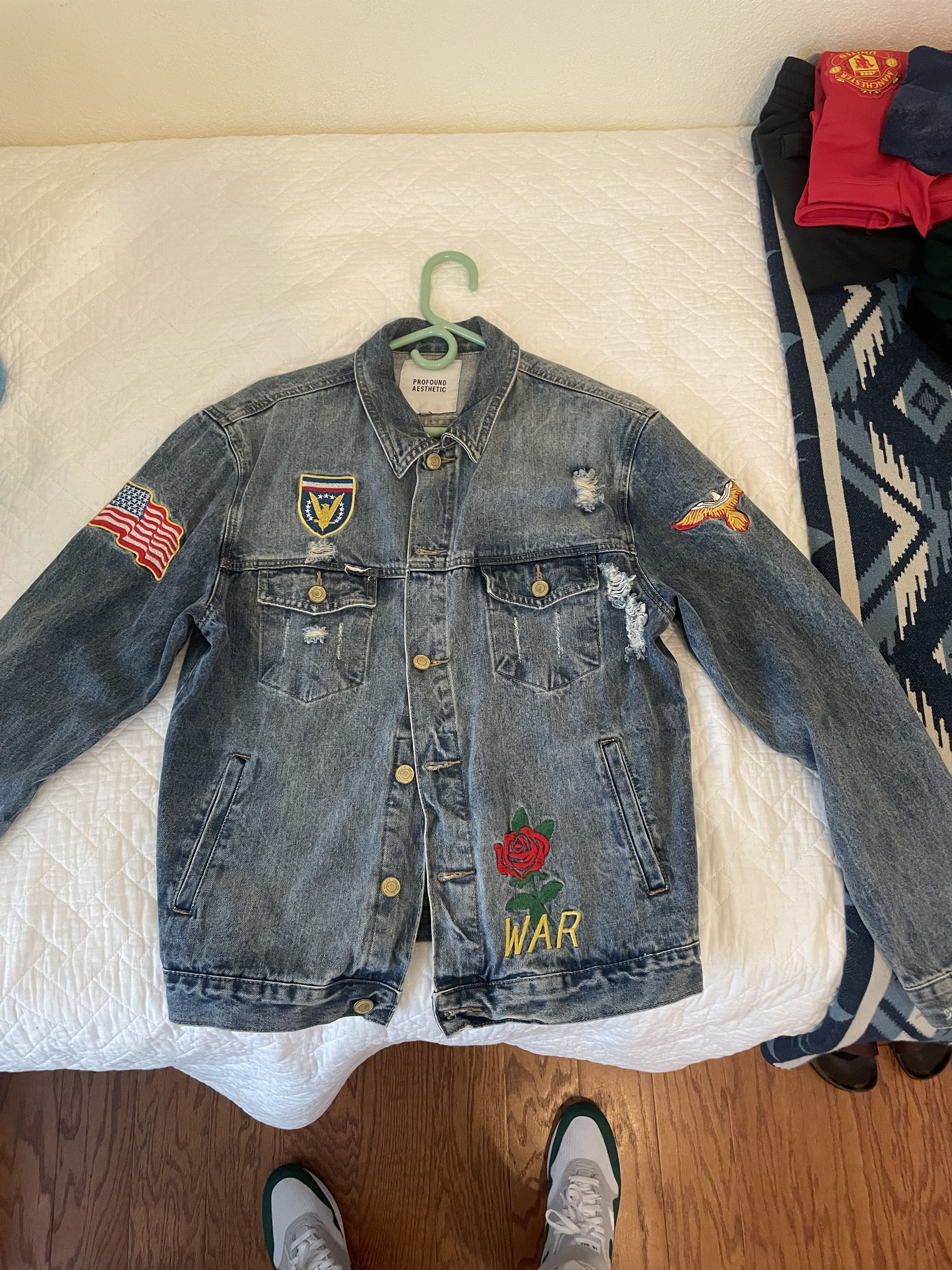 Profound Aesthetic Distressed Denim Jacket Size US M / EU 48-50 / 2 - 1 Thumbnail
