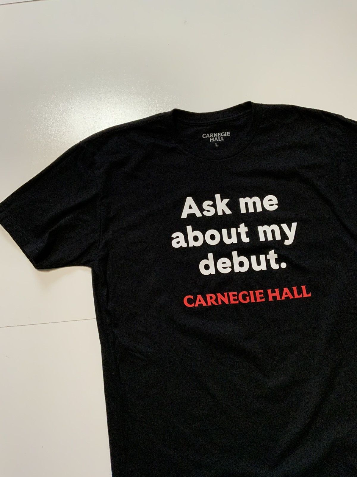 Other Carnegie Hall Ask Me About My Debut Official Merch T-Shirt Size US L / EU 52-54 / 3 - 3 Thumbnail