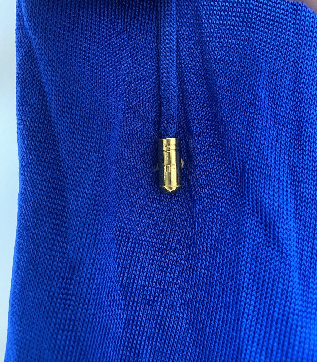 Tom Ford Tom Ford Blue Viscose Zip Hooded Dress Size S / US 4 / IT 40 - 7 Thumbnail