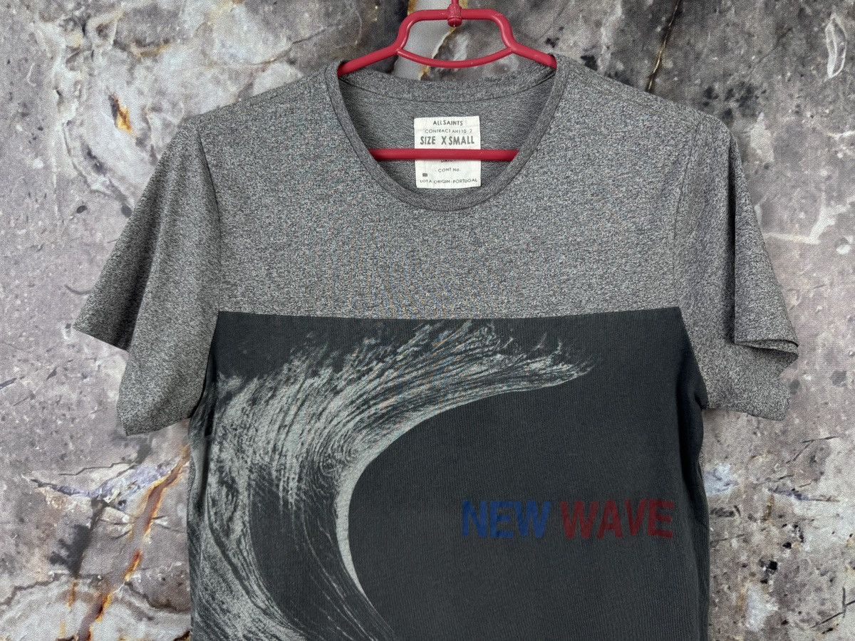 Allsaints Men’s Allsaints New Wave T-Shirt Grey Streetwear Size XS Size US XS / EU 42 / 0 - 3 Thumbnail
