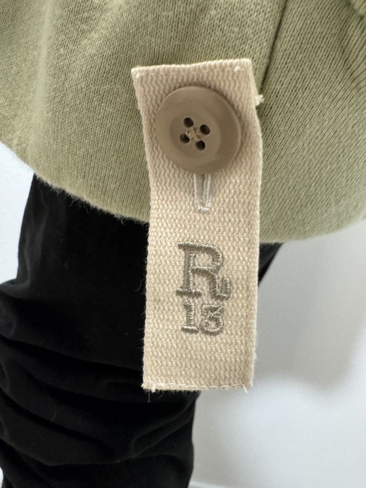 R13 NWT R13 Oversized Side Gusset Hoodie in Faded Green Size US XL / EU 56 / 4 - 5 Thumbnail