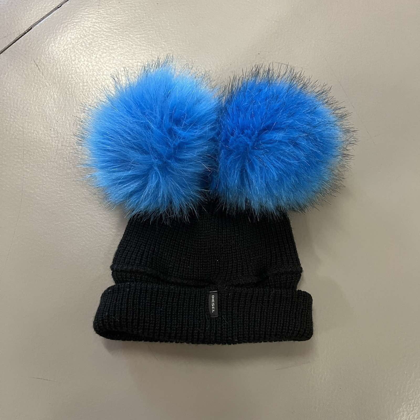 Diesel Diesel black Beanie Size ONE SIZE - 1 Thumbnail