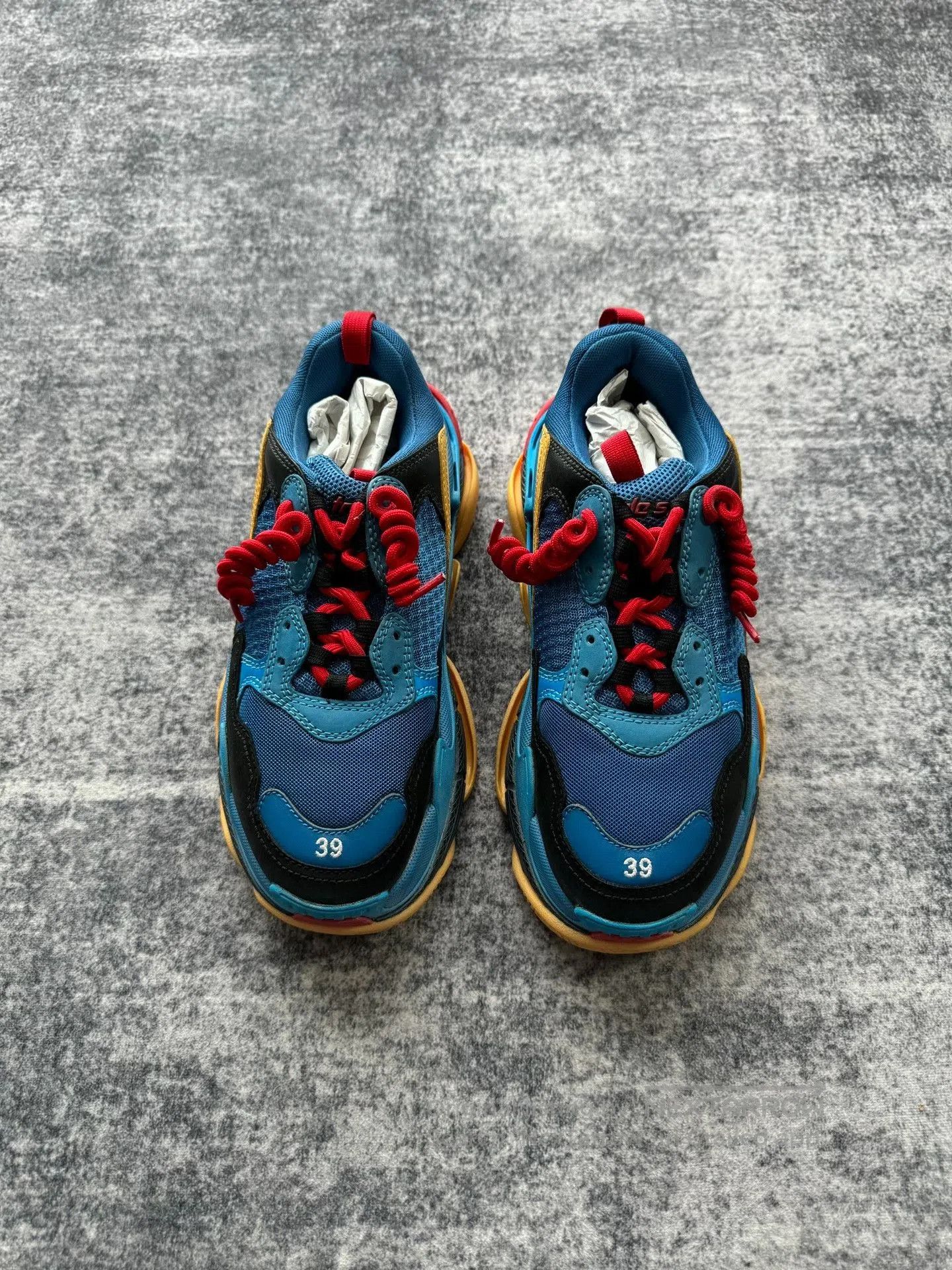 Balenciaga Balenciaga Blue Triple S Dad Shoes. Size US 6 / EU 39 - 2 Thumbnail