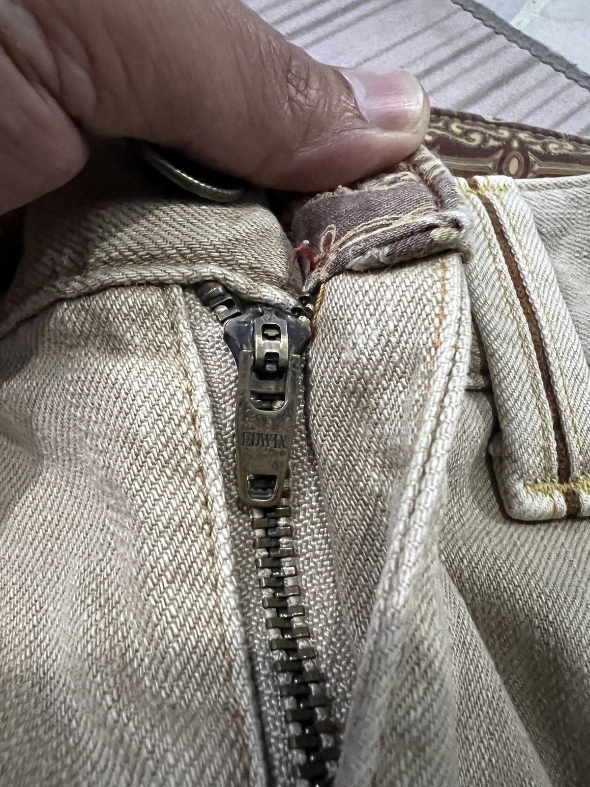Edwin × If Six Was Nine × Seditionaries FLARE EDWIN EXCLUSIVE VINTAGE BUFFALO HEAD RARE JEANS Size US 31 - 18 Thumbnail