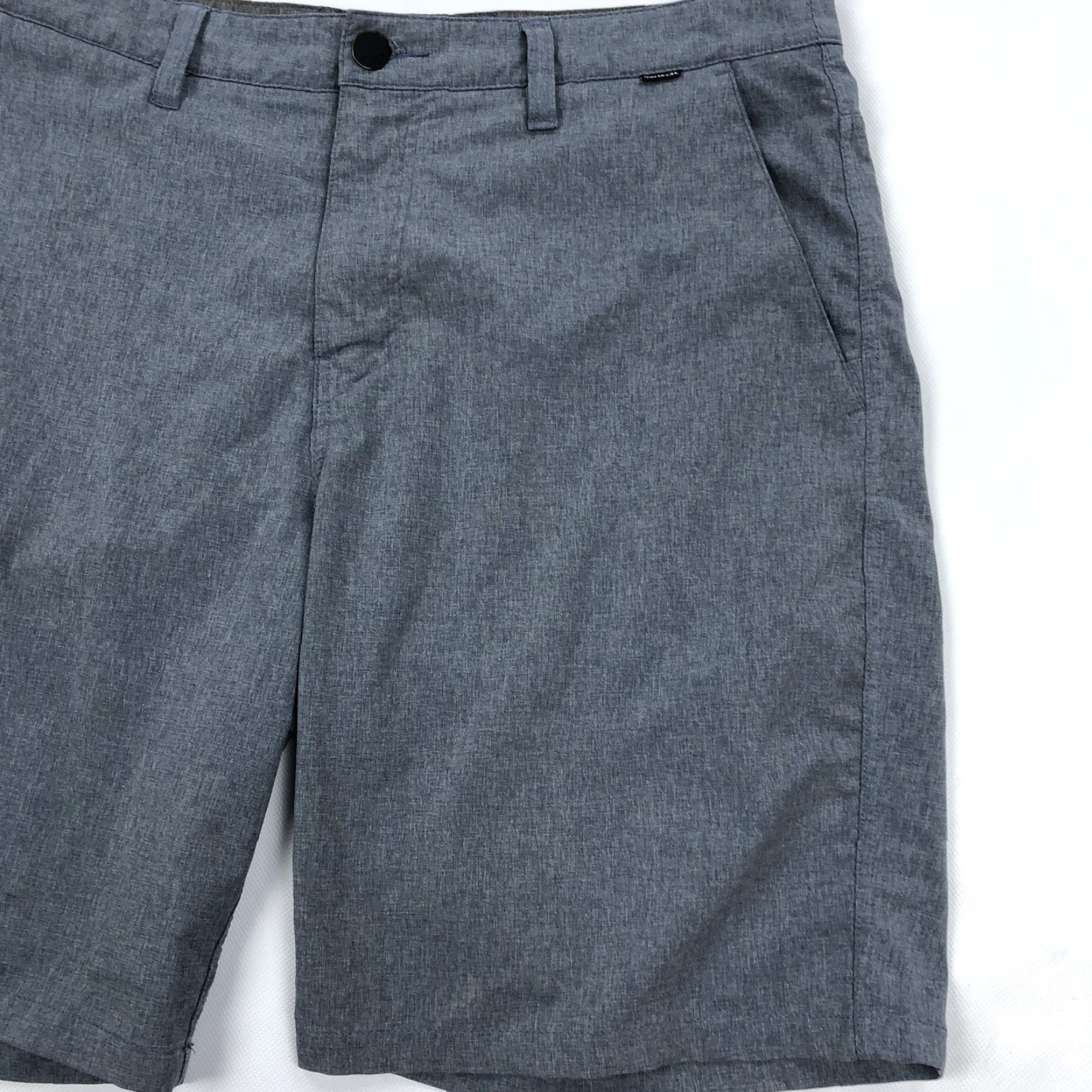 Hurley Hurley Phantom Men's Shorts 34 Gray Blue Heather Flat Front Chino Regular Moisture Wicking Shorts Utility Pocket Size US 34 / EU 50 - 3 Thumbnail
