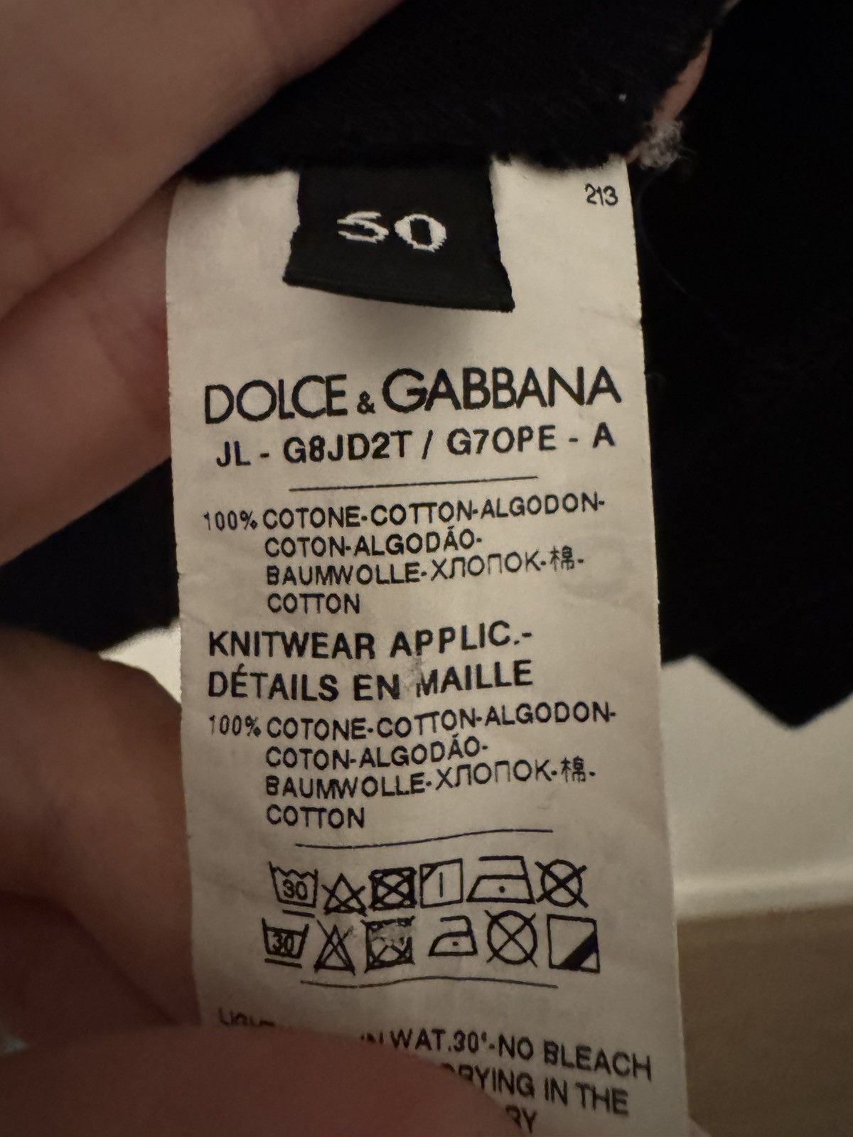Dolce & Gabbana Dolce & Gabbana Black Logo Patch Polo Shirt Size US M / EU 48-50 / 2 - 4 Thumbnail