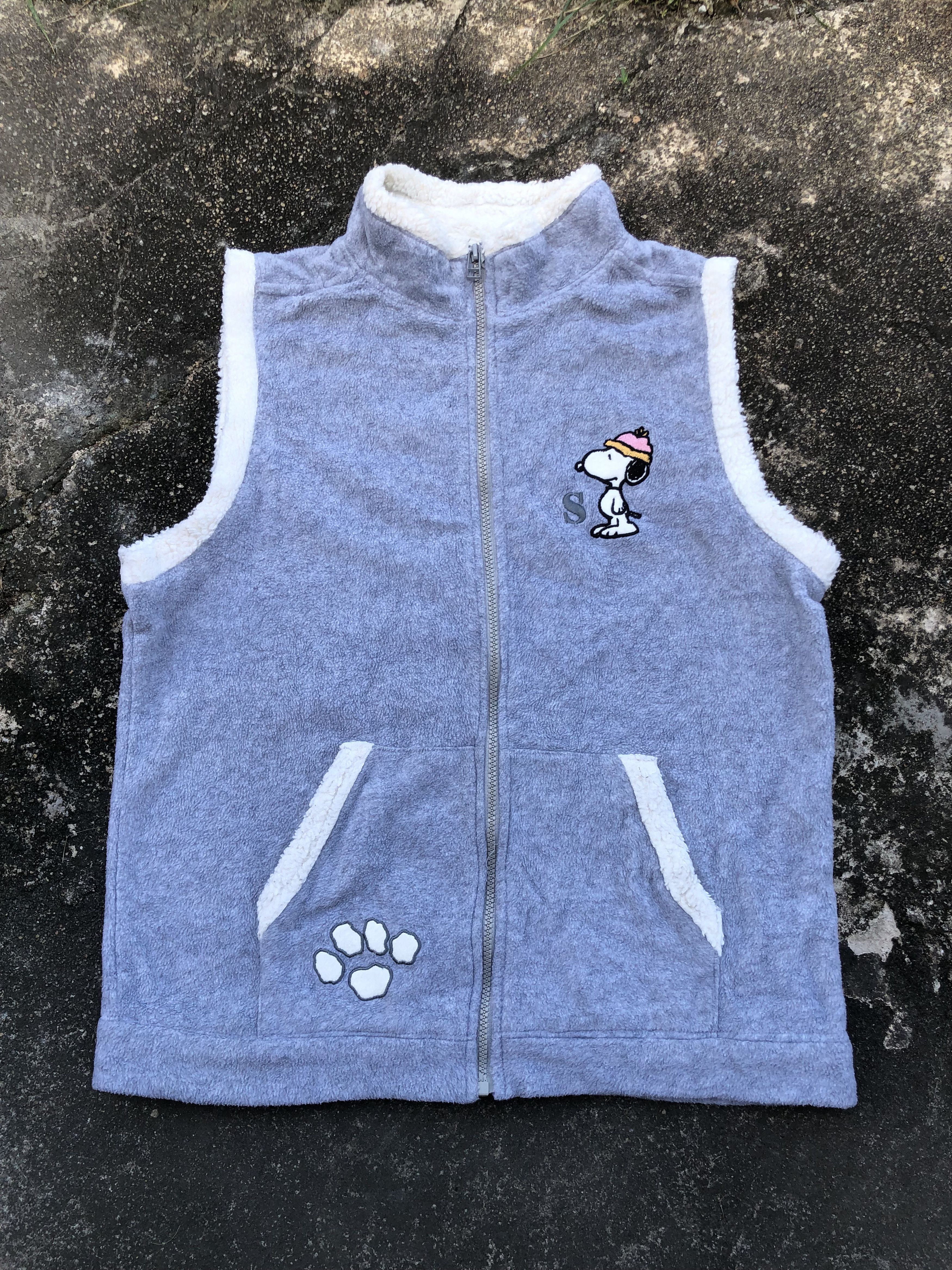 Peanuts Vintage Peanuts Snoopy Fleece Vests Size US M / EU 48-50 / 2 - 1 Thumbnail