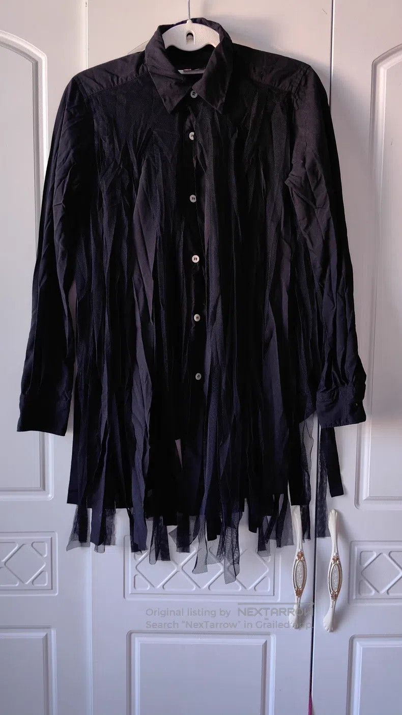 Comme des Garcons Comme des Garcons Collared Shirt with Cut-Out Details Size XS / US 0-2 / IT 36-38 - 2 Thumbnail