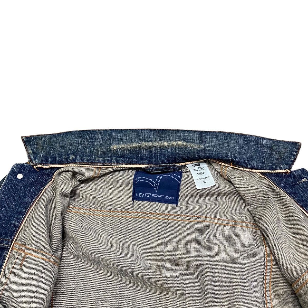 Levi's Levi's Slim Trucker Denim Jacket Medium Size Red Tab Jeans Size US M / EU 48-50 / 2 - 11 Thumbnail