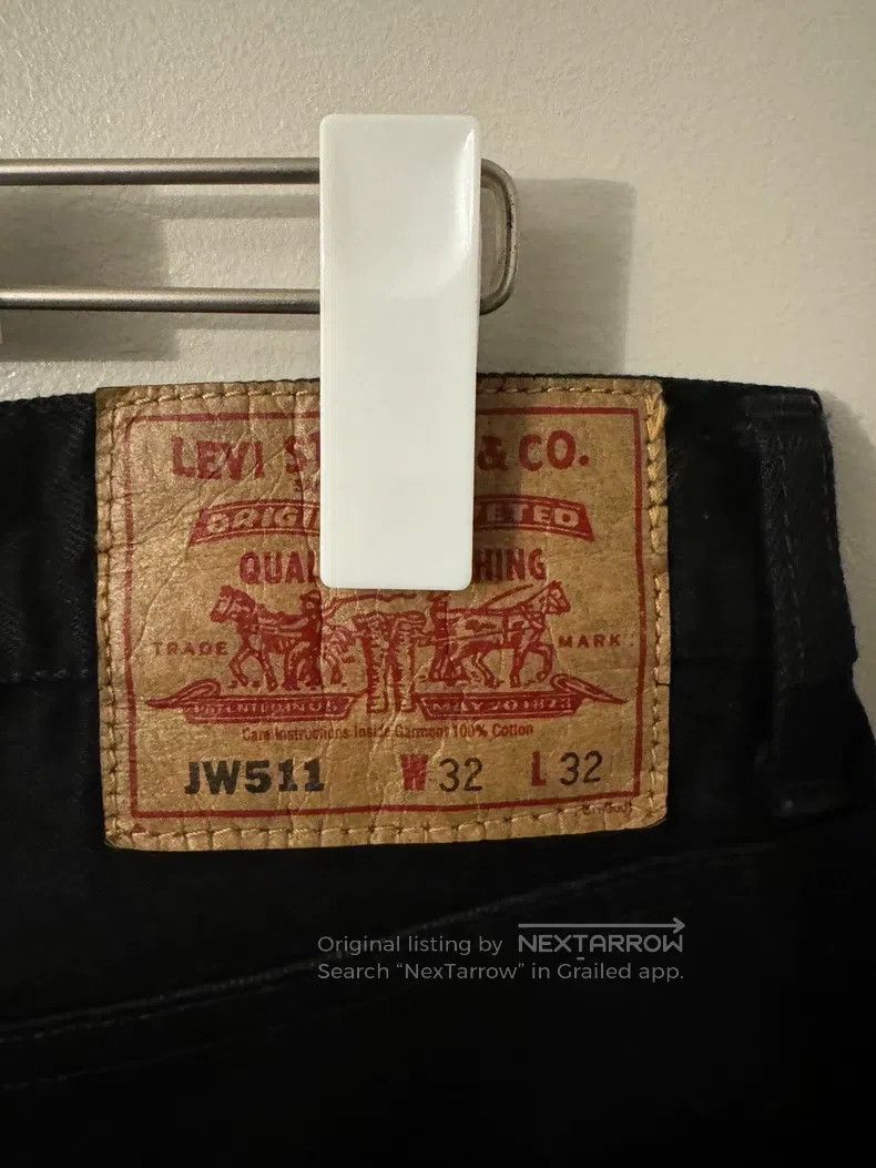 Junya Watanabe Junya Watanabe size M Leather patched denim pants Size US 27 - 5 Thumbnail