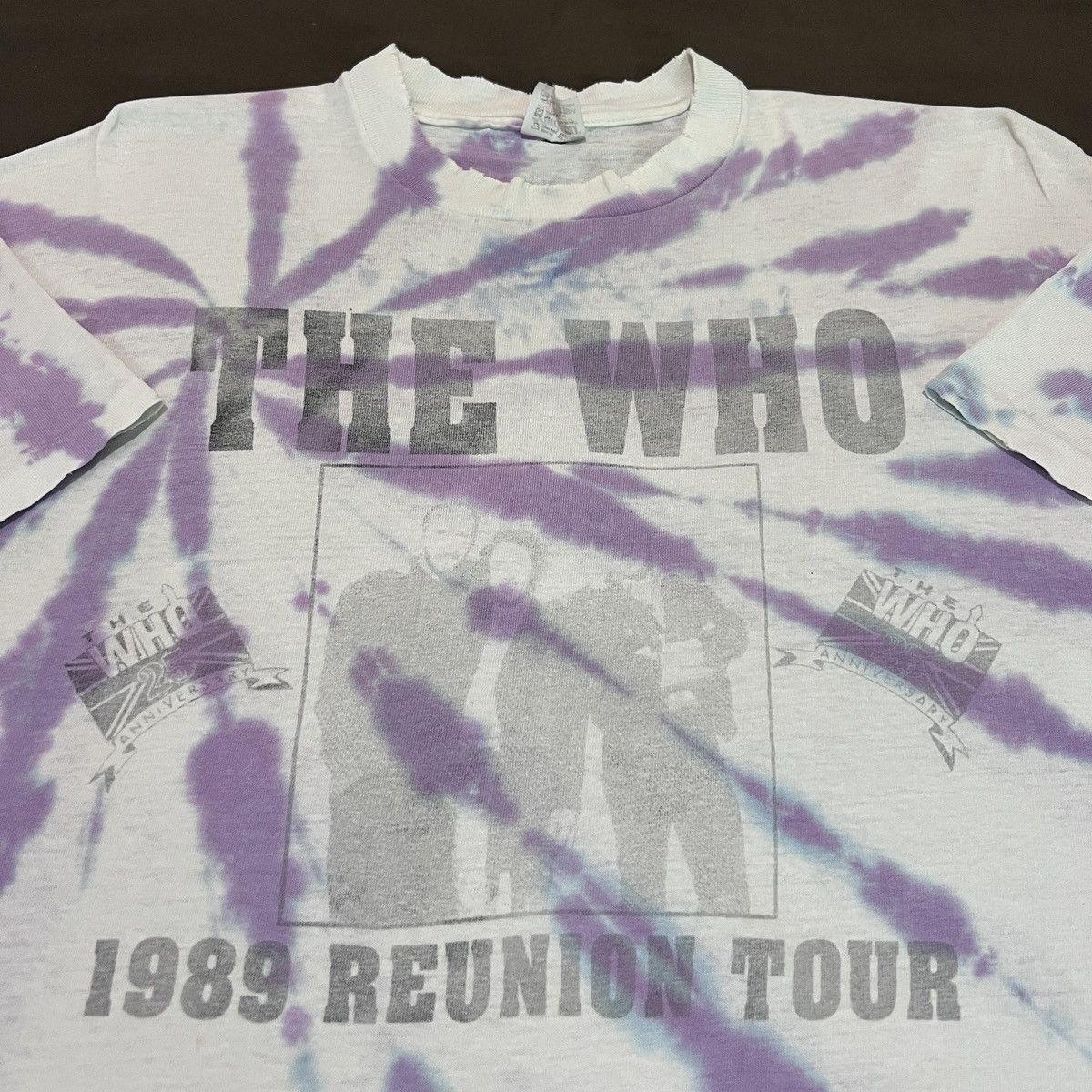 Band Tees × Vintage Vintage 80s 1989 THE WHO Tour Promo Tee 2XL Faded Size US XXL / EU 58 / 5 - 6 Thumbnail