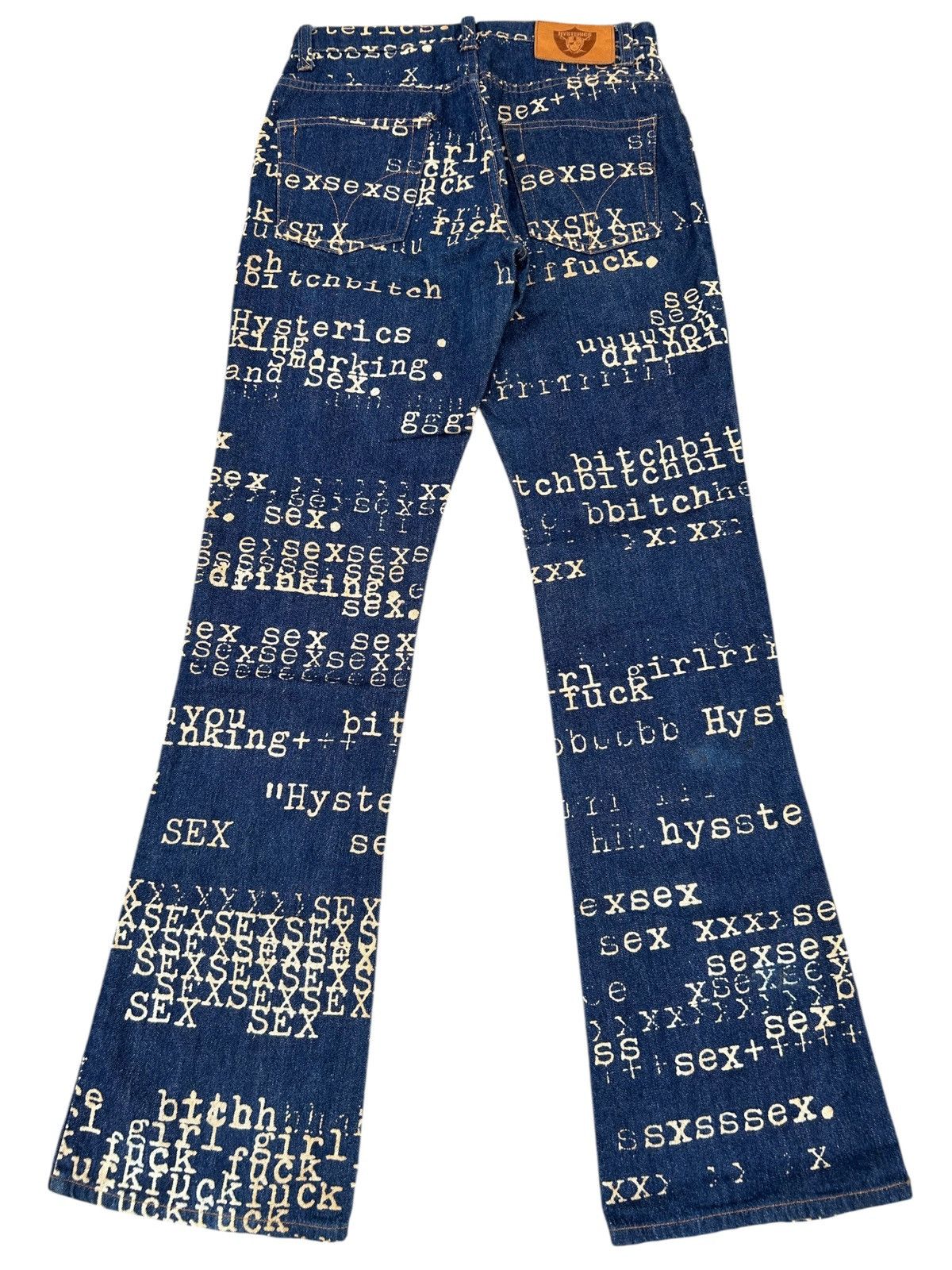 Hysteric Glamour Flare Hysteric Glamour Bitch Fuck Sex Rare Denim ☠️☠️ Size US 28 / EU 44 - 2 Thumbnail